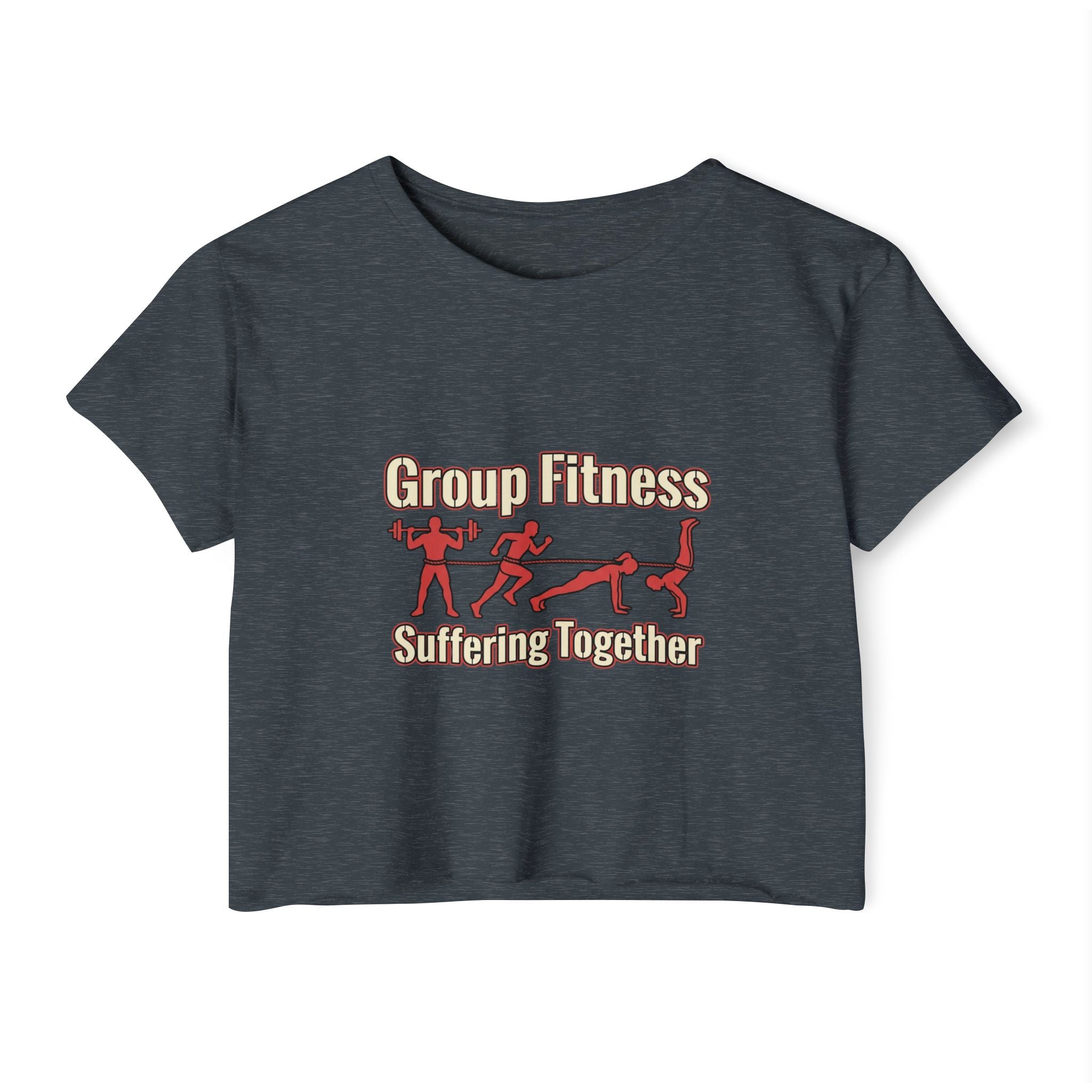 Group Fitness Suffering Together Women's Festival Crop Top