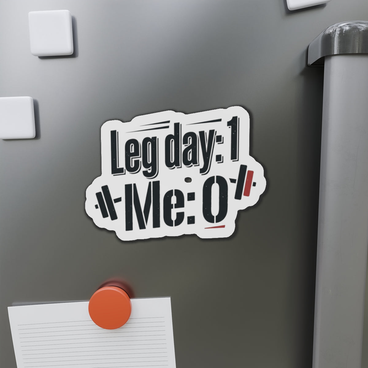Leg Day Die-Cut Magnets