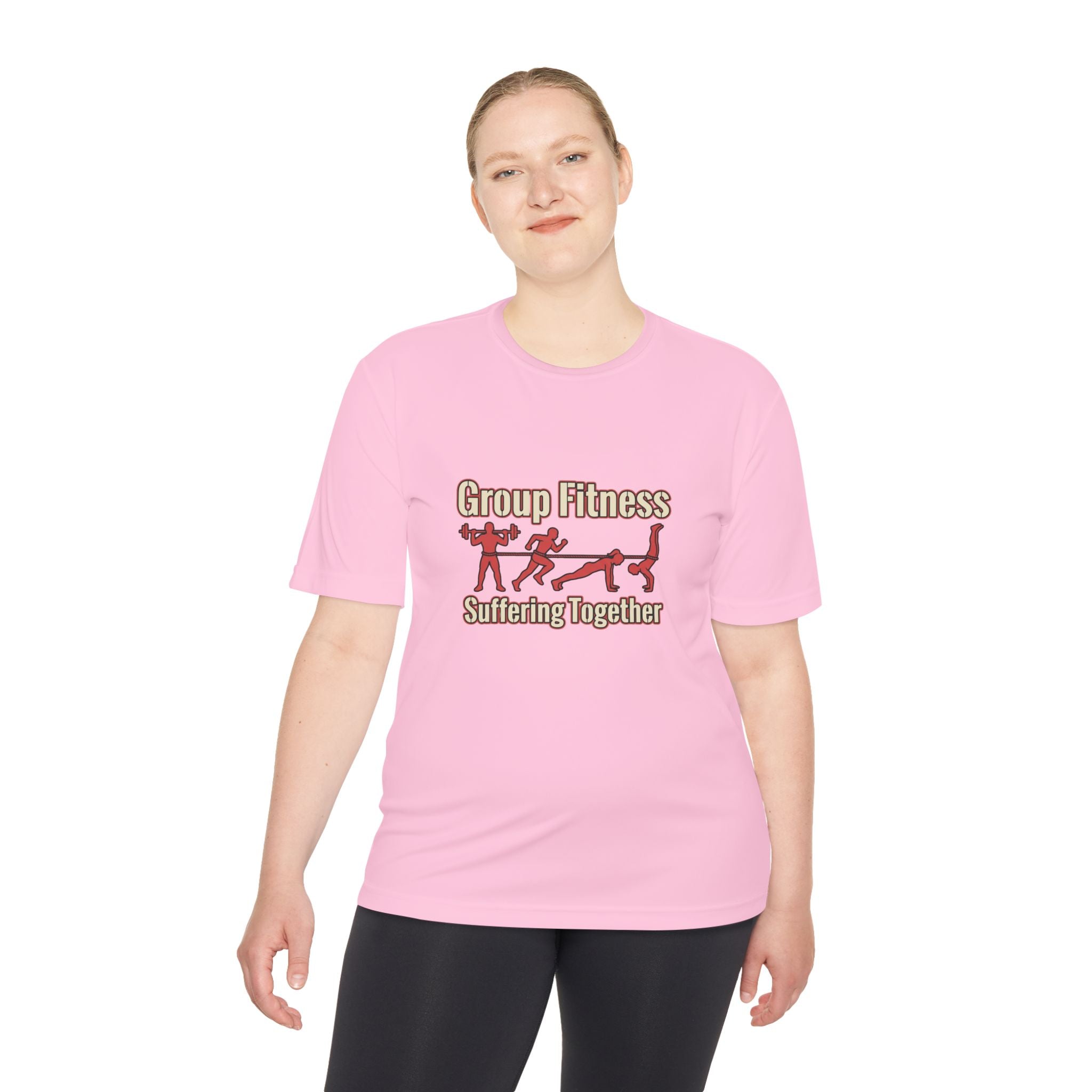 Group Fitness Suffering Together Unisex Moisture Wicking Tee