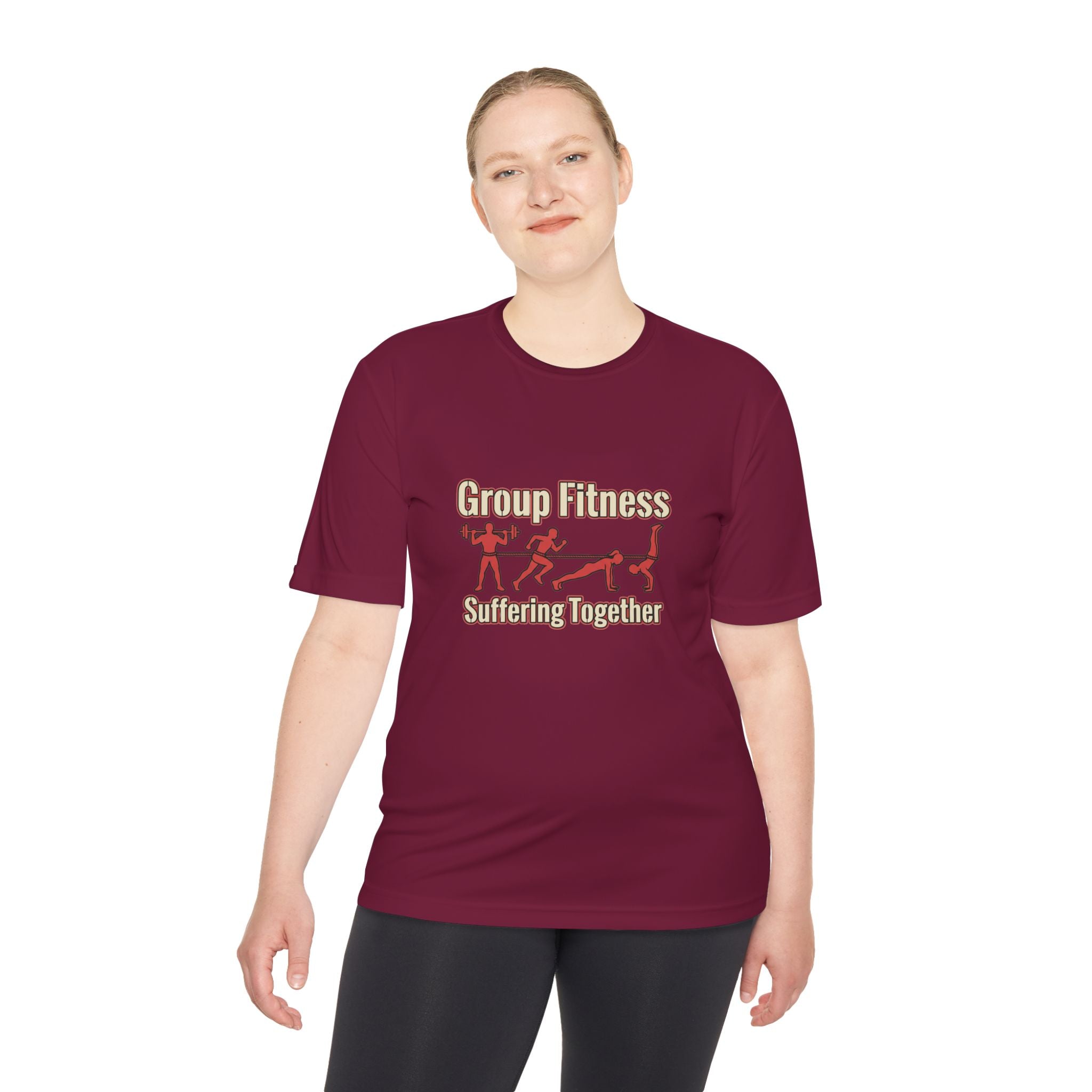 Group Fitness Suffering Together Unisex Moisture Wicking Tee