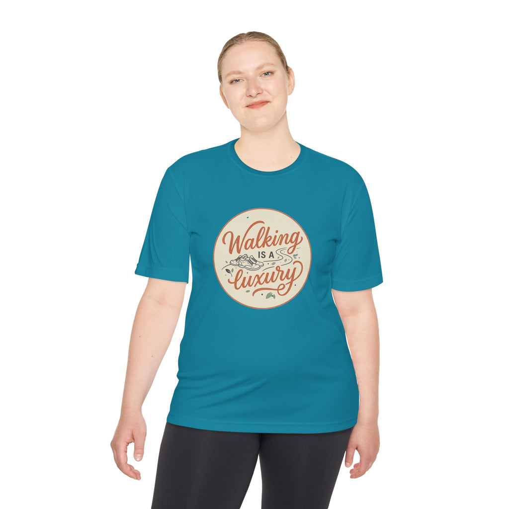 Walking is a Luxury Unisex Moisture Wicking Tee