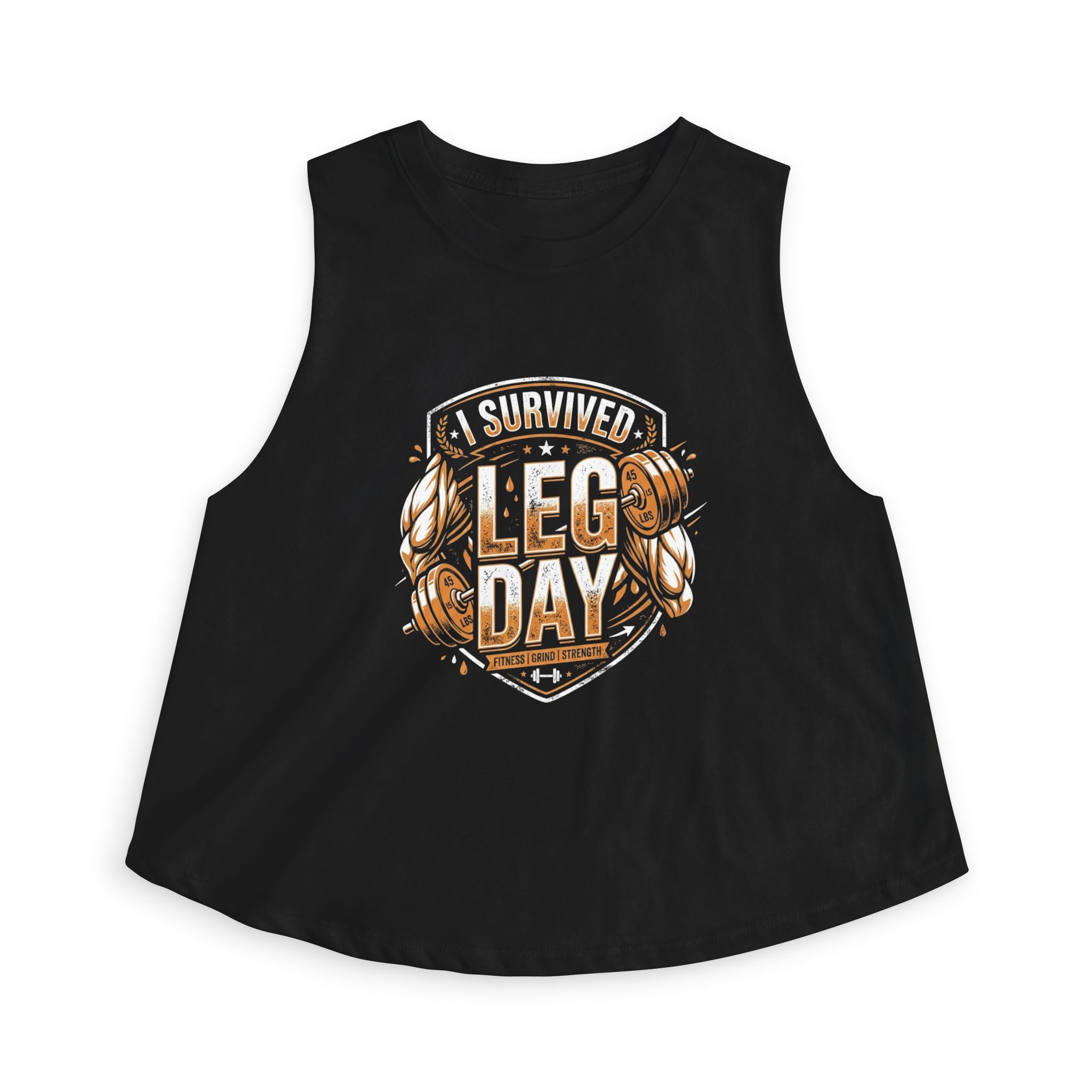 I Survived Leg Day Women's Crop Top