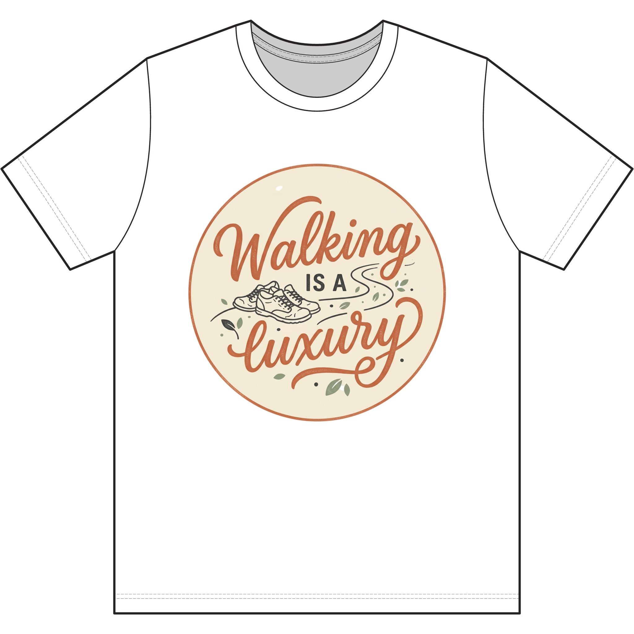 Walking is a Luxury Dri-Power 100% Polyester T-Shirt