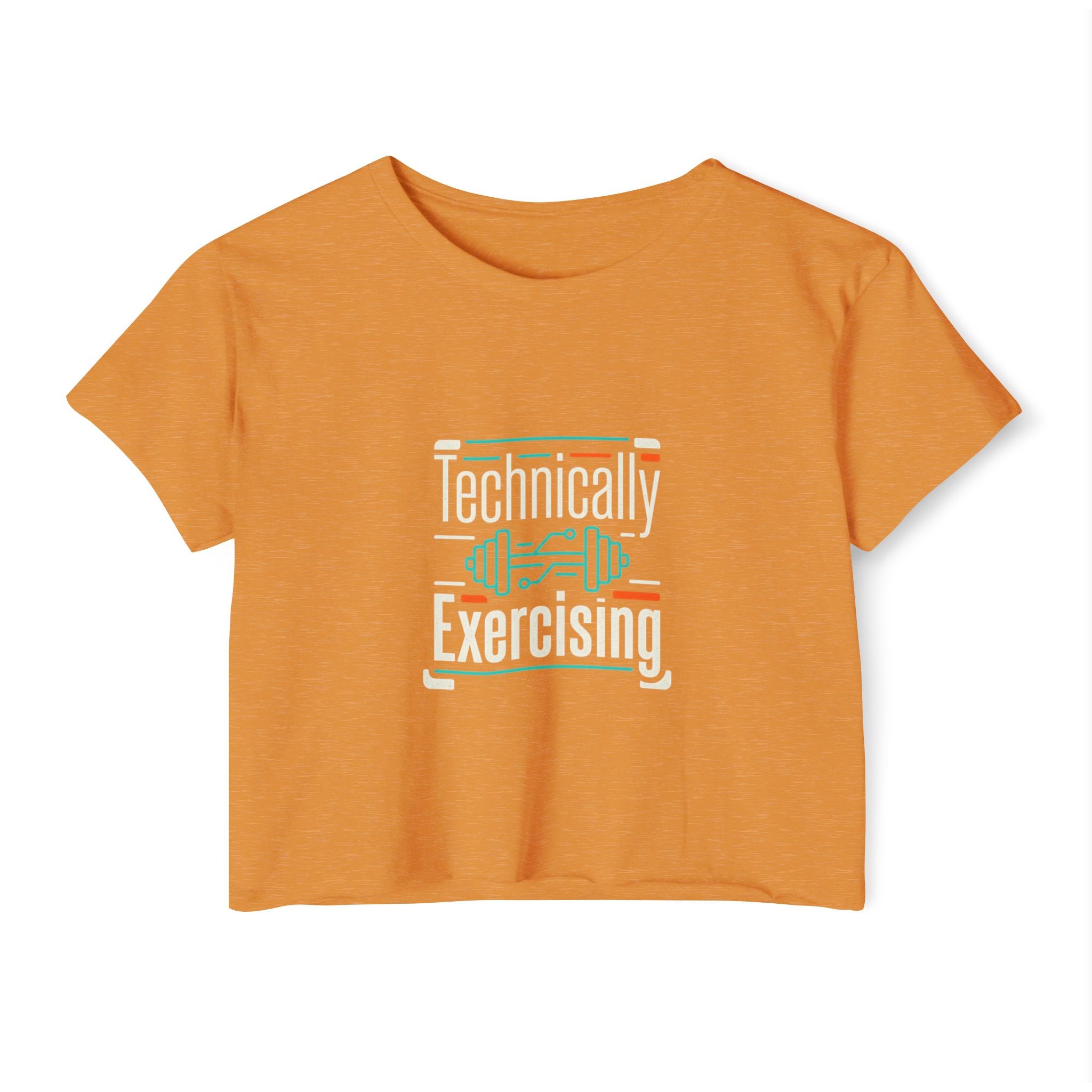 Technically Exercising Women's Festival Crop Top
