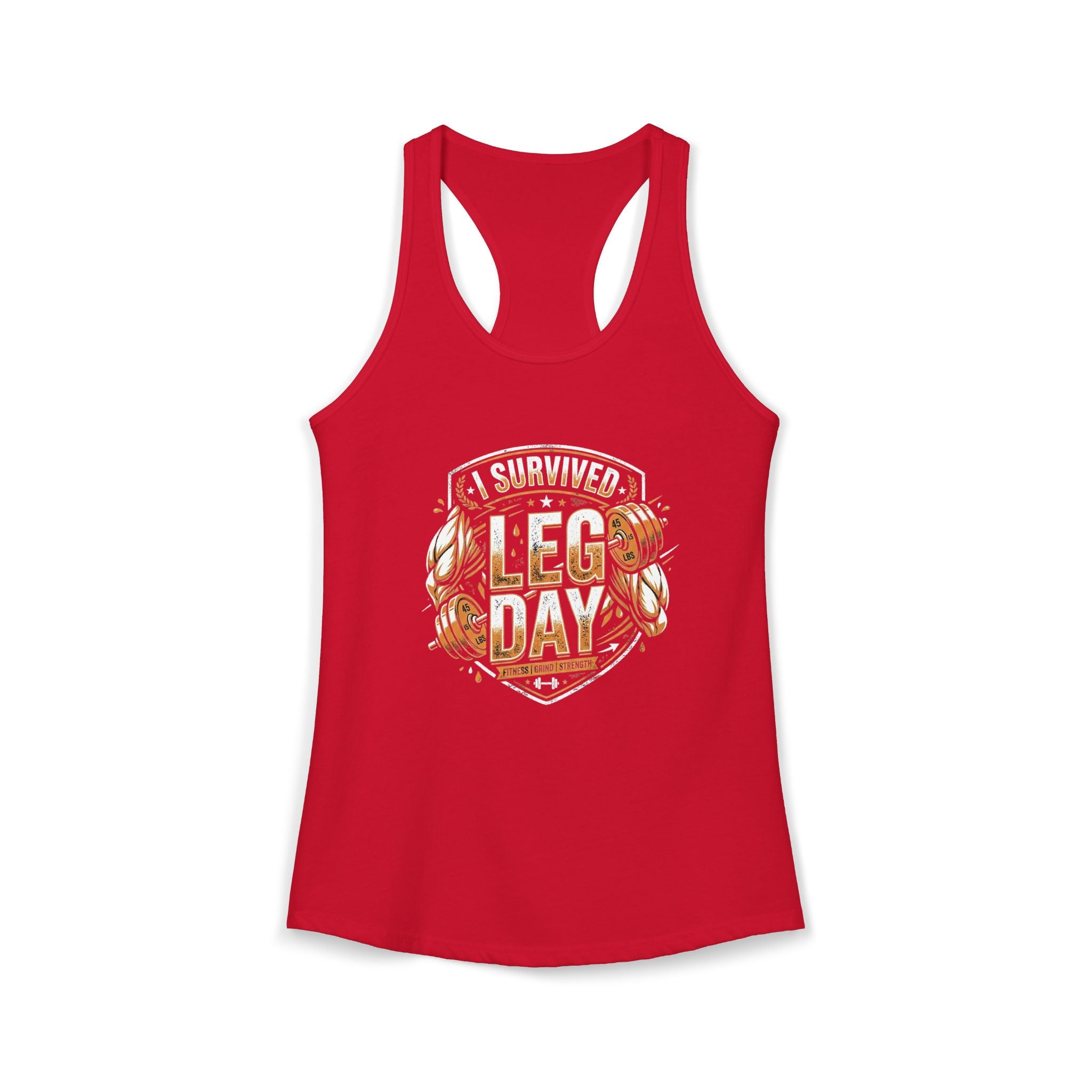 I Survived Leg Day Women's Ideal Racerback Tank