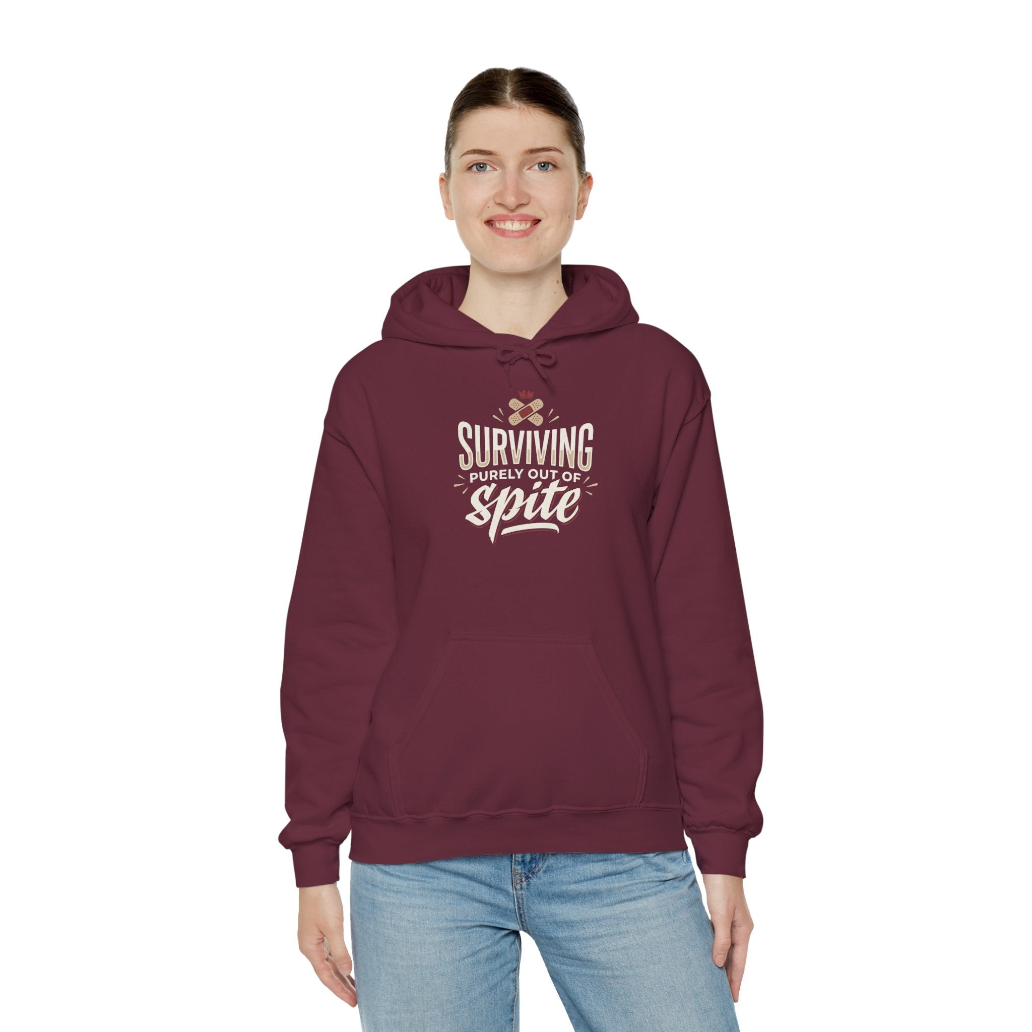 Surviving Purely Out of Spite Unisex Heavy Blend™ Hooded Sweatshirt