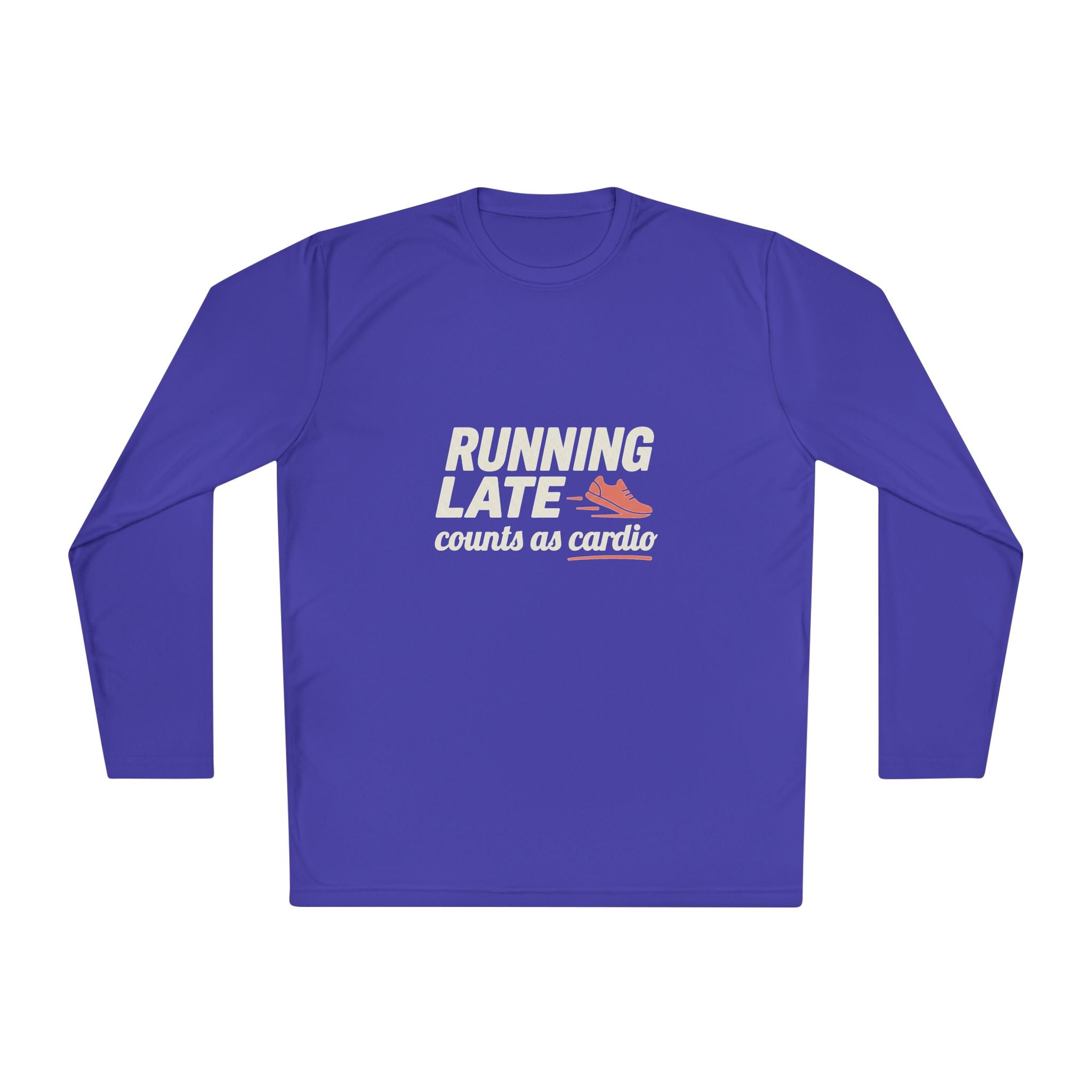 Running Late Counts as Cardio Unisex Lightweight Long Sleeve Tee