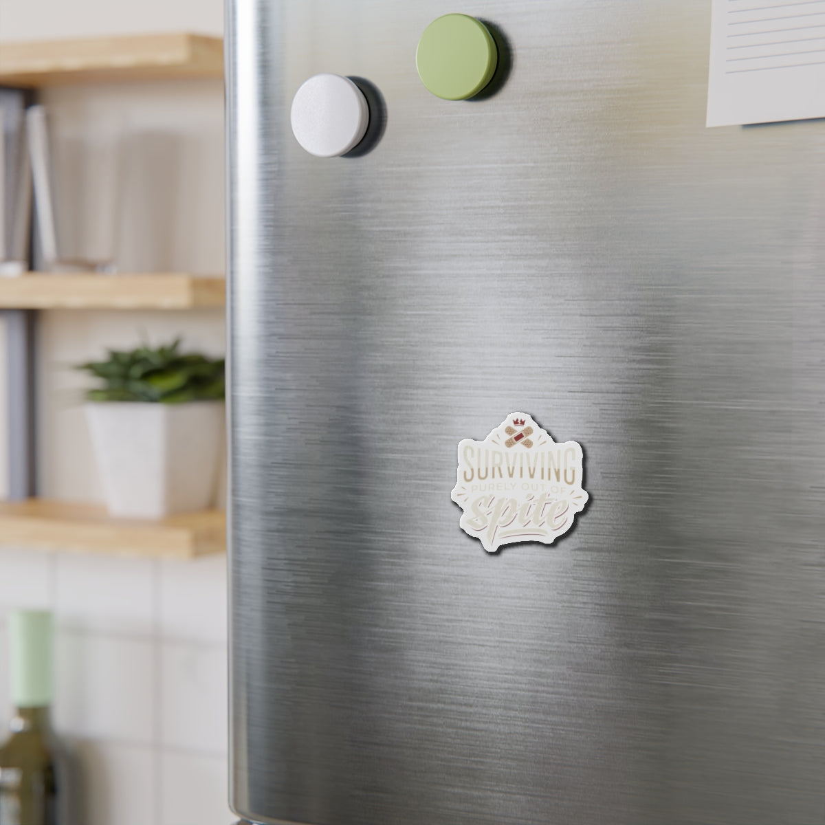 Surviving Purely Out of Spite Die-Cut Magnets
