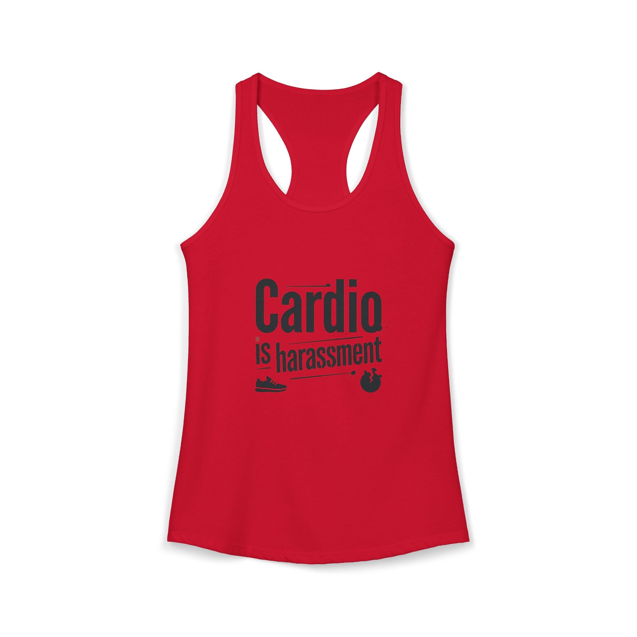 Cardio is Harassment Women's Ideal Racerback Tank