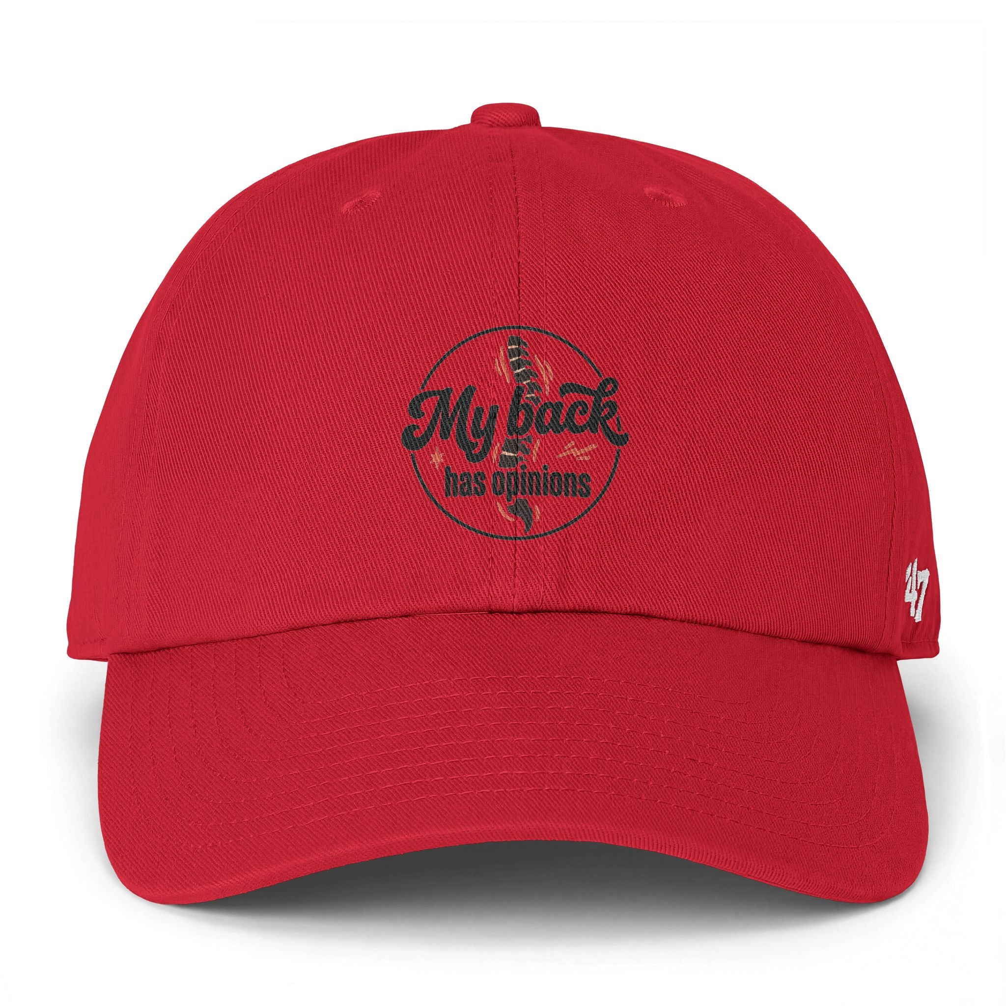 My Back Has Opinions Clean Up Cap