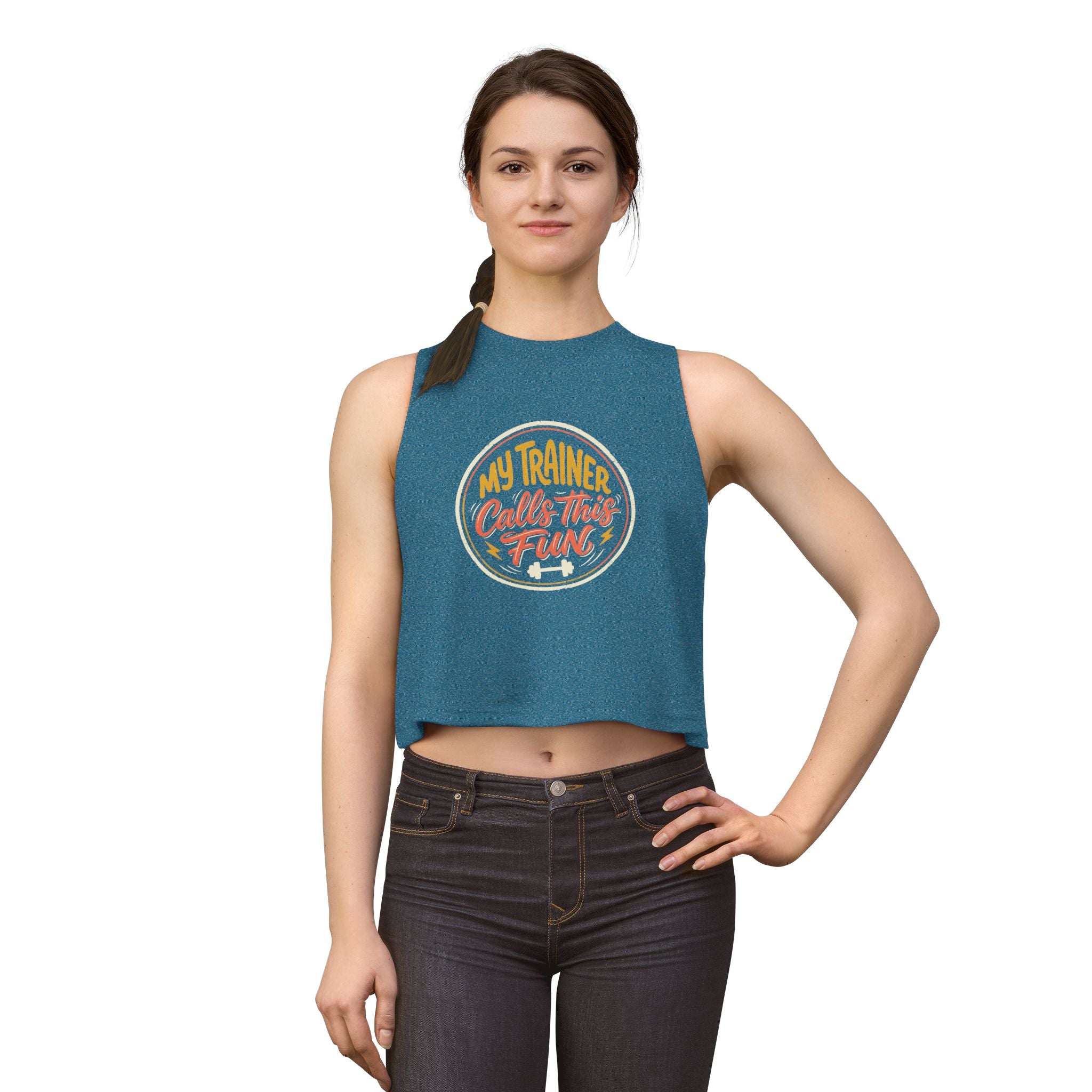 My Trainer Calls This Fun Women's Crop Top