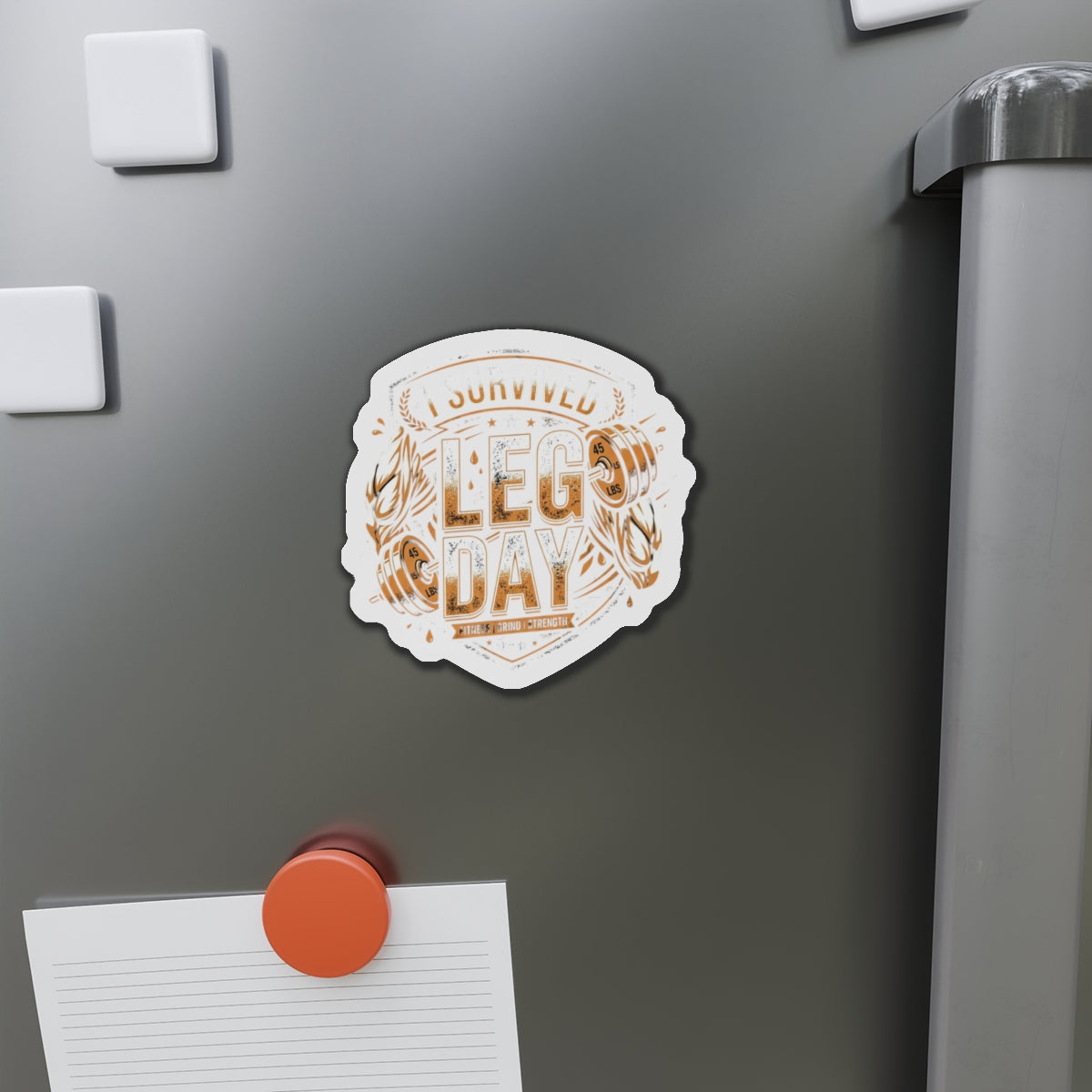 I Survived Leg Day Die-Cut Magnets