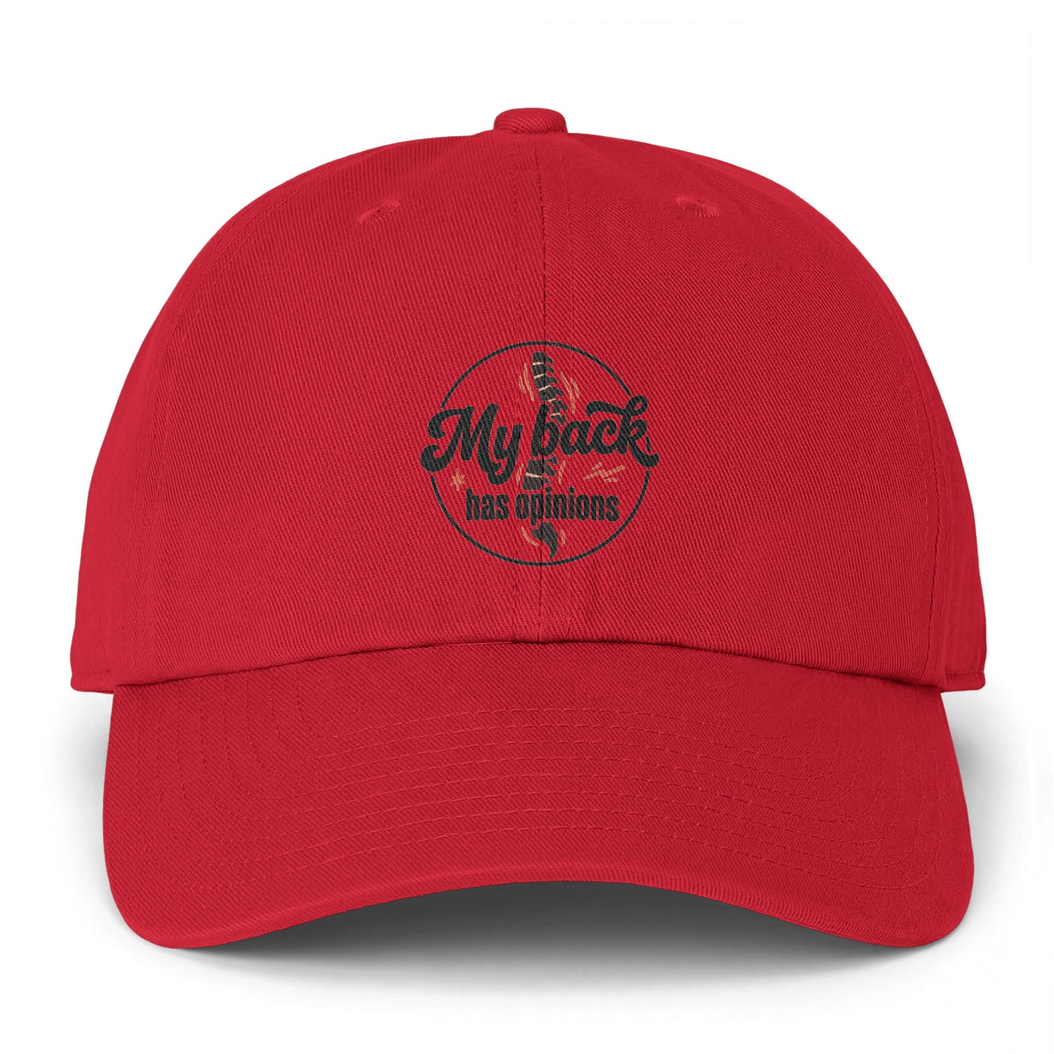 My Back Has Opinions Clean Up Cap