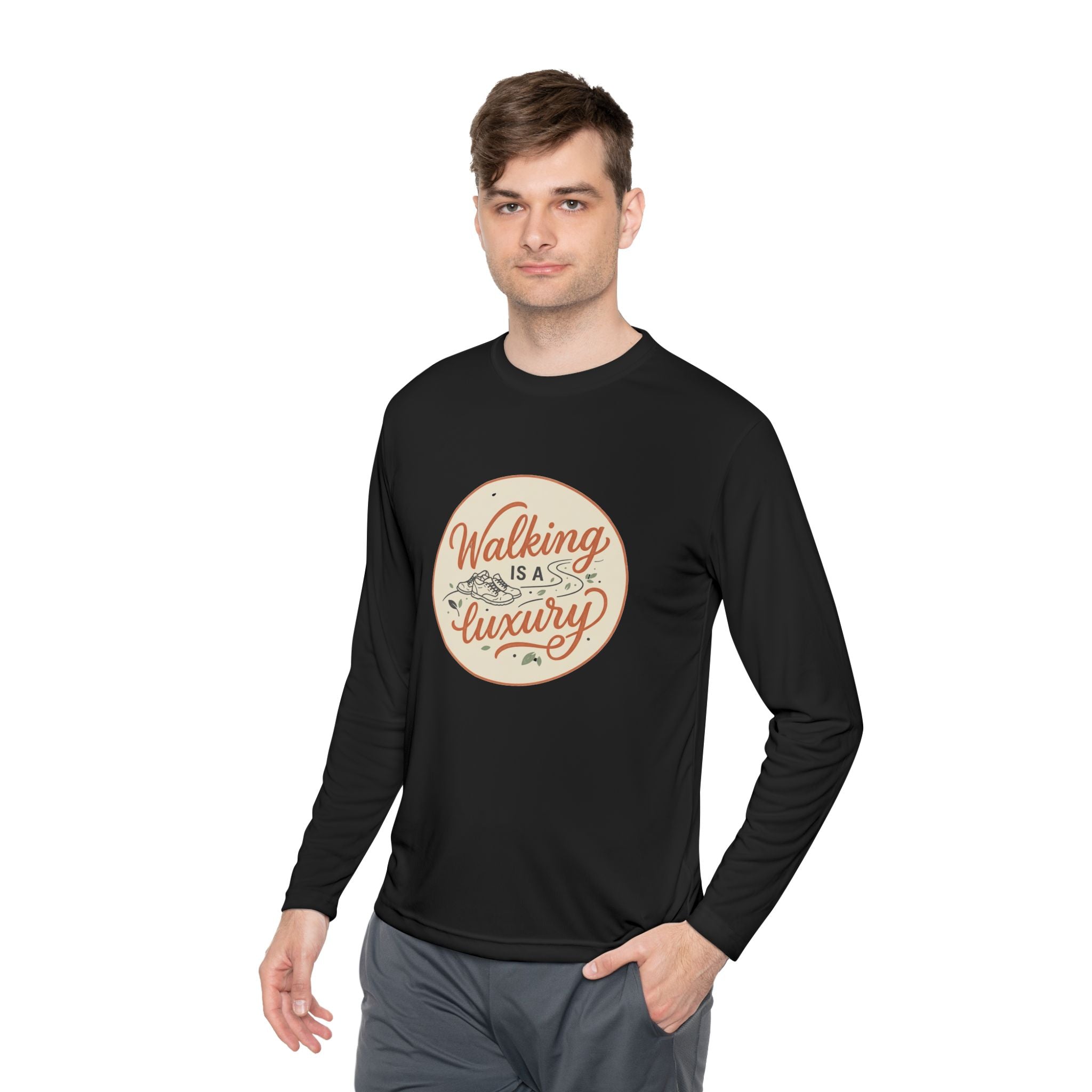 Walking is a Luxury Unisex Lightweight Long Sleeve Tee