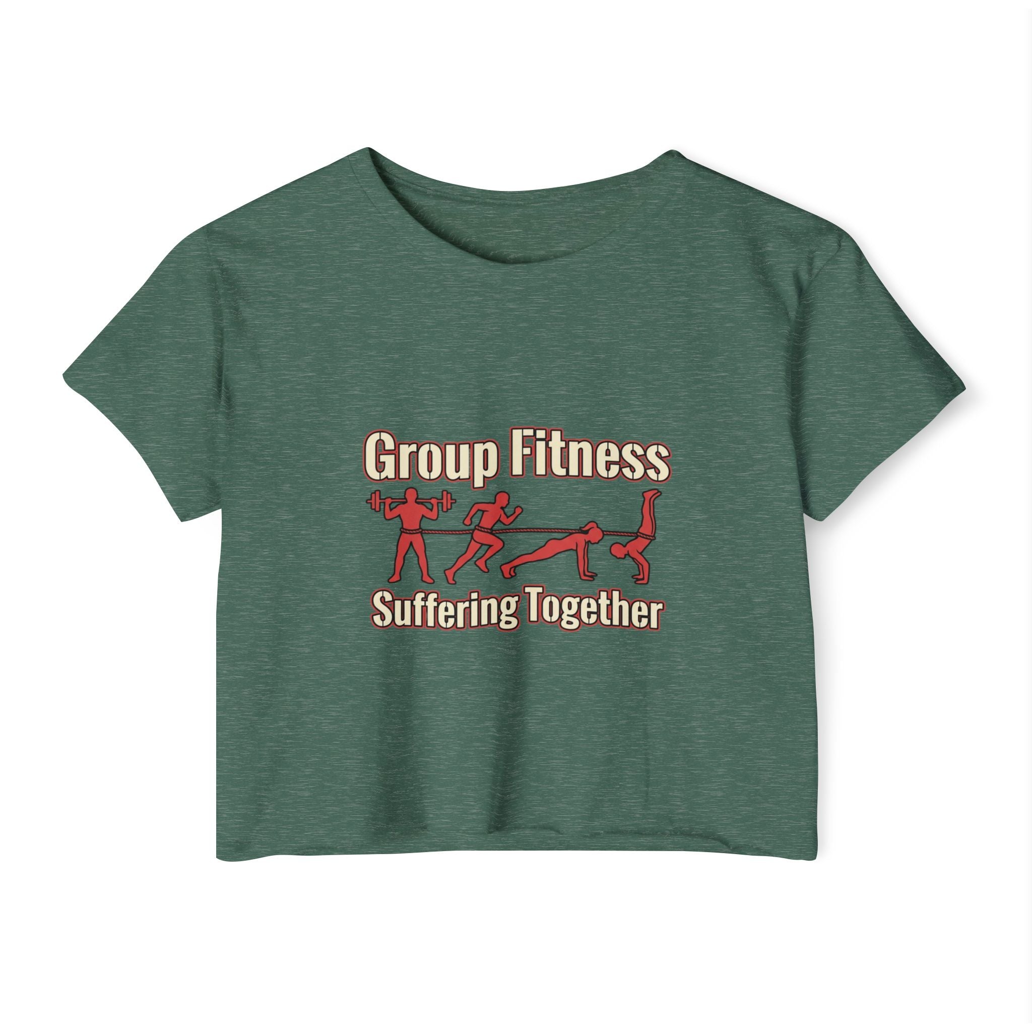 Group Fitness Suffering Together Women's Festival Crop Top