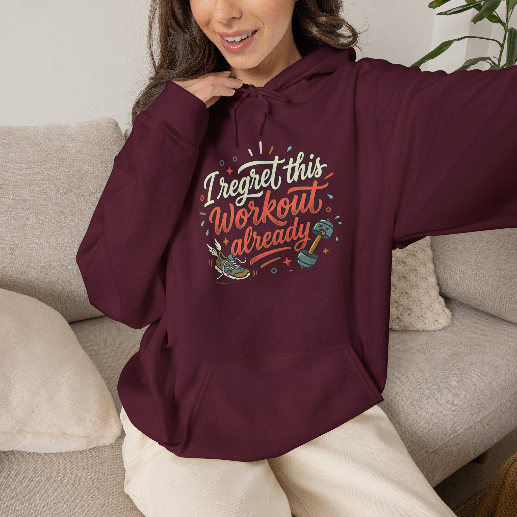 I Regret This Workout Unisex Heavy Blend™ Hooded Sweatshirt