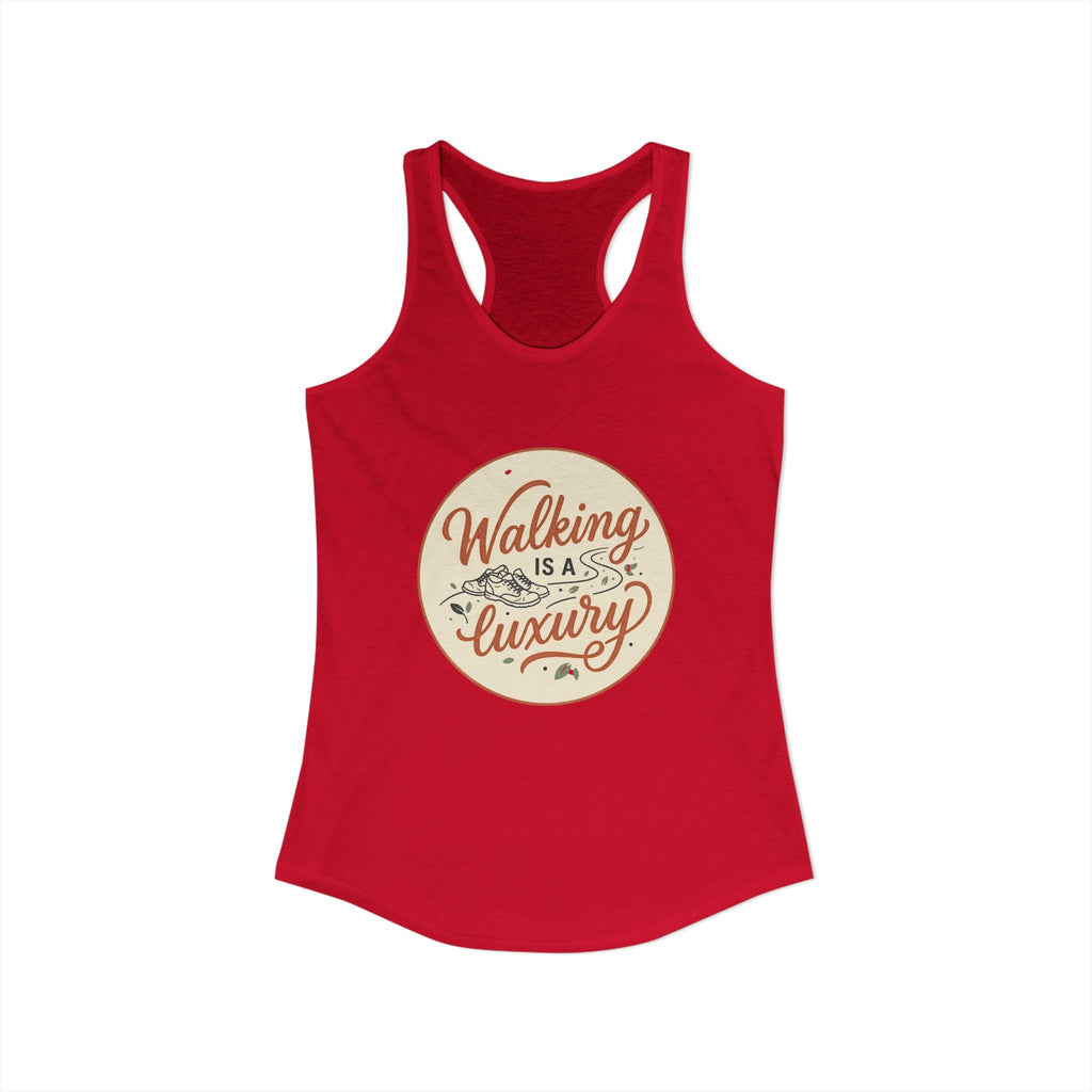 Walking is a Luxury Women's Ideal Racerback Tank
