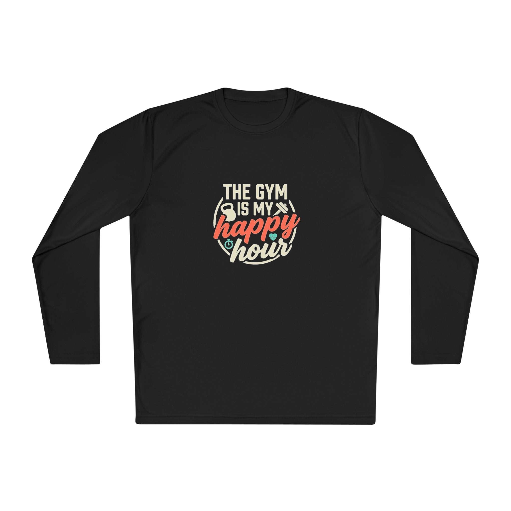 The Gym is My Happy Hour Unisex Lightweight Long Sleeve Tee
