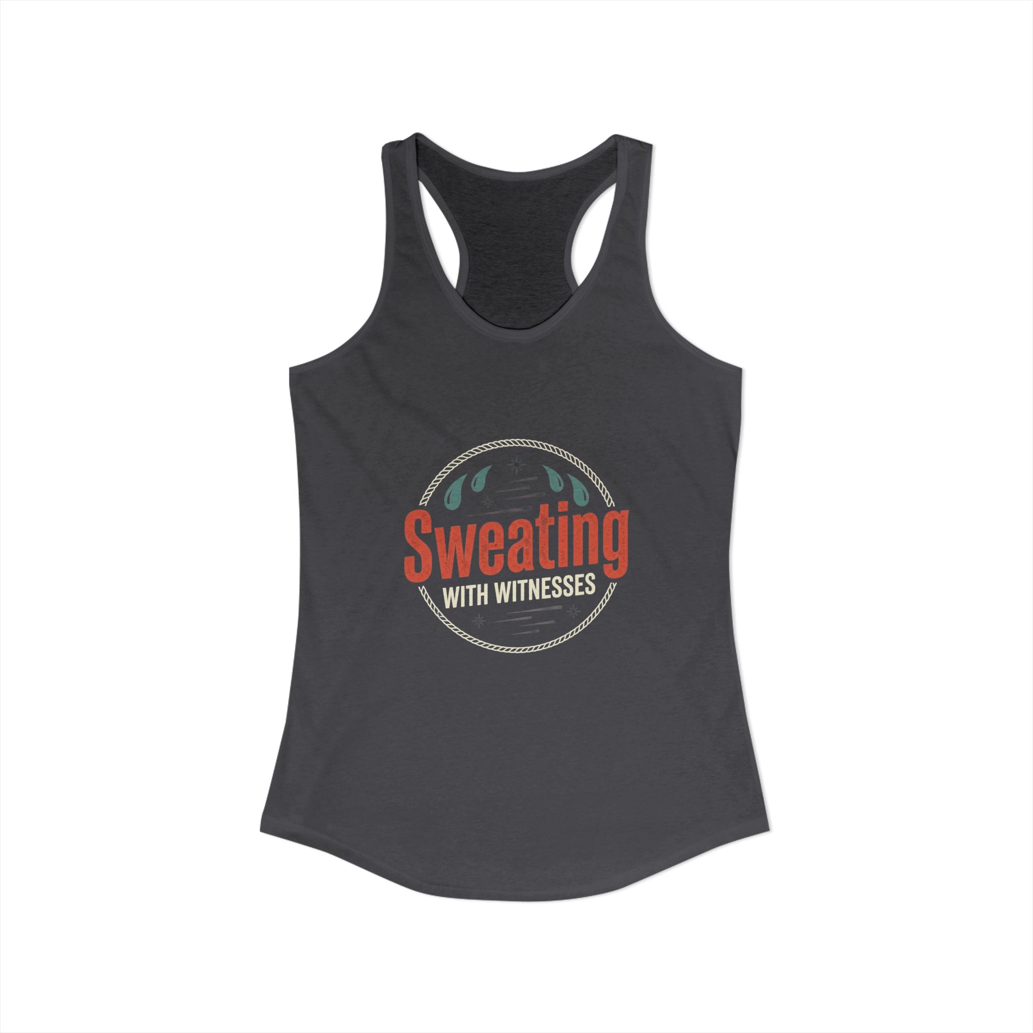 Sweating with Witnesses Women's Ideal Racerback Tank