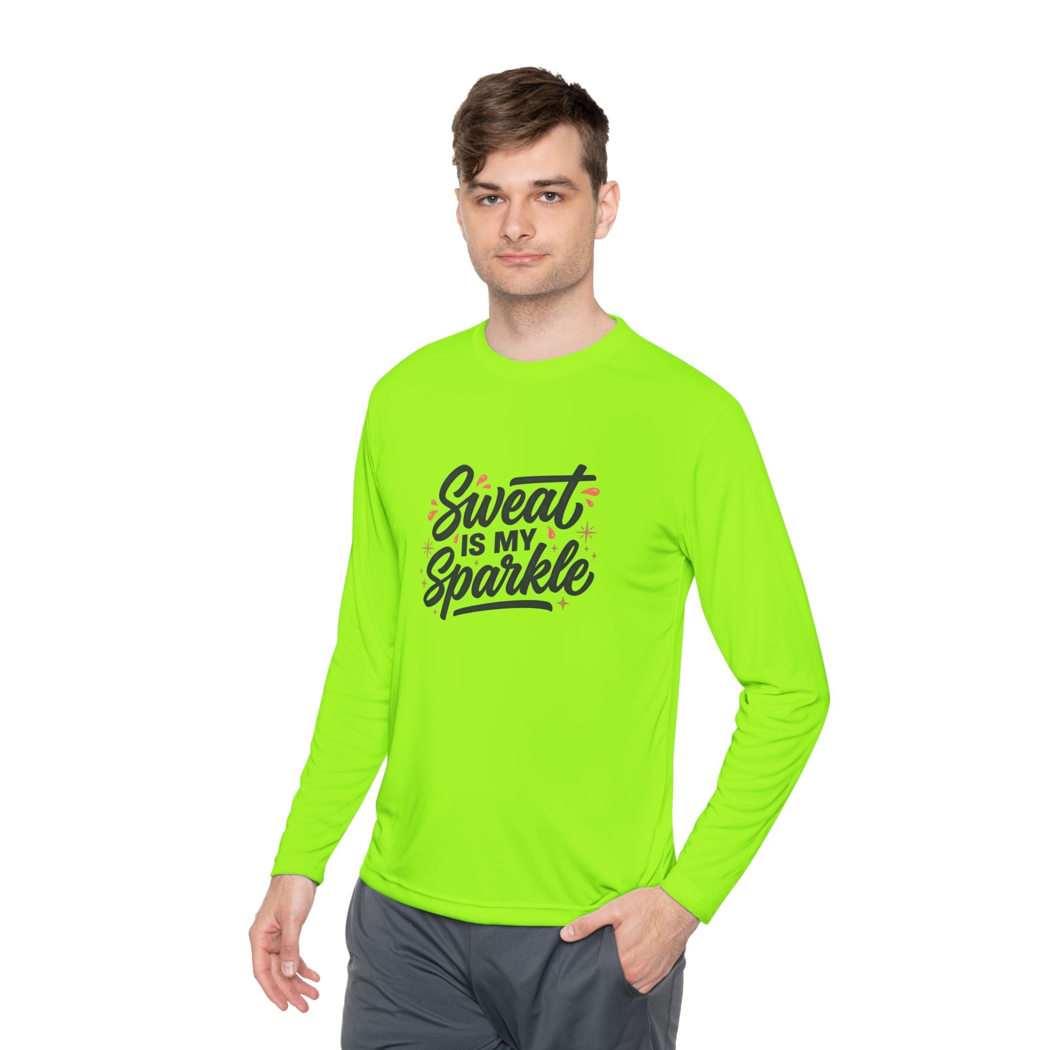 Sweat is My Sparkle Unisex Lightweight Long Sleeve Tee
