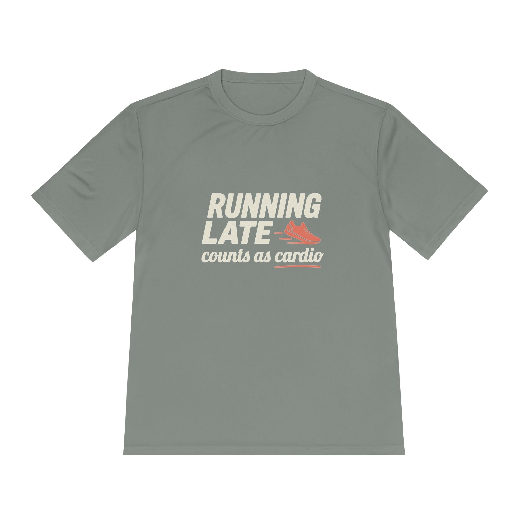 Running Late Counts as Cardio Unisex Moisture Wicking Tee