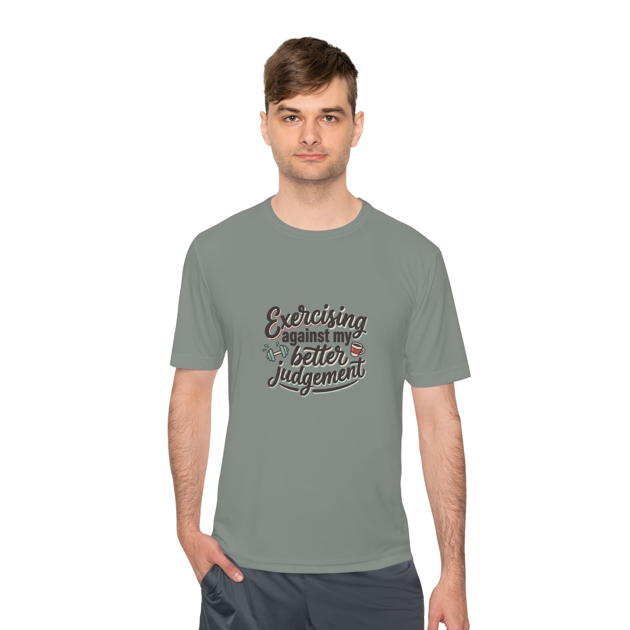 Exercising Against My Better Judgement Unisex Moisture Wicking Tee
