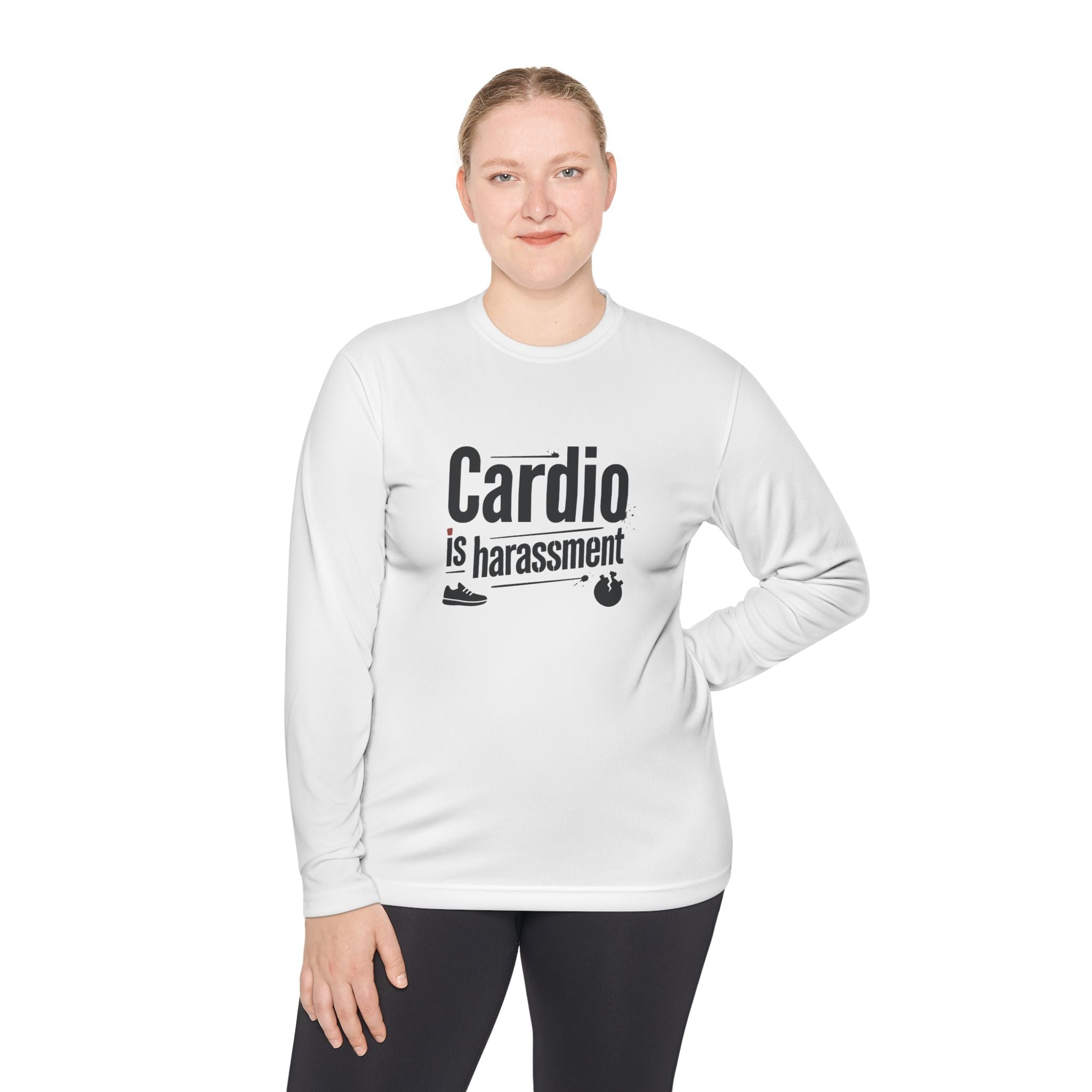 Cardio is Harassment Unisex Lightweight Long Sleeve Tee