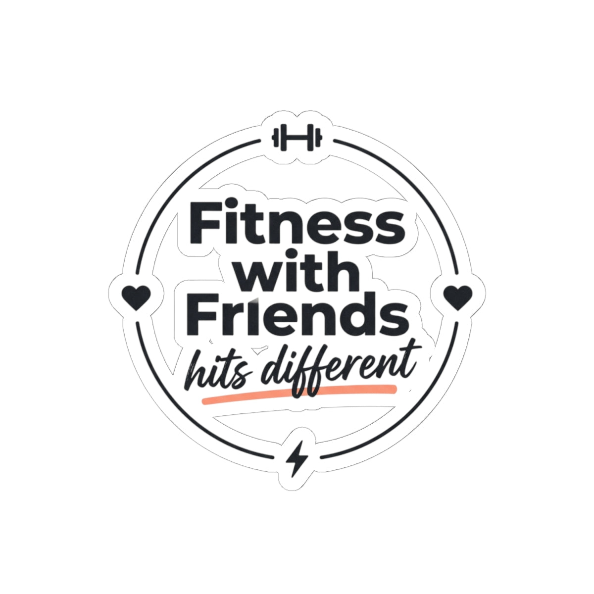 Fitness With Friends Kiss-Cut Stickers