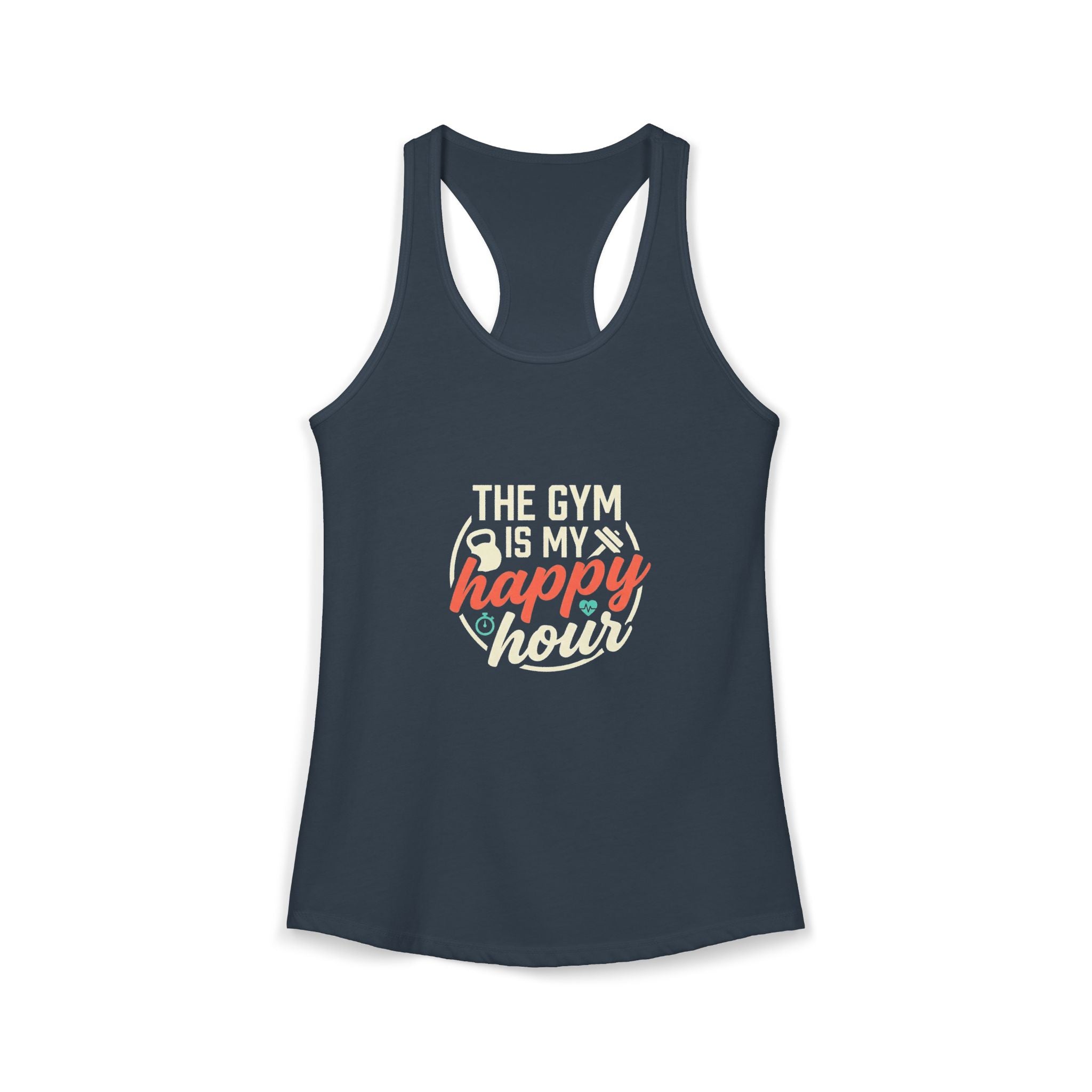 The Gym is My Happy Hour Women's Ideal Racerback Tank
