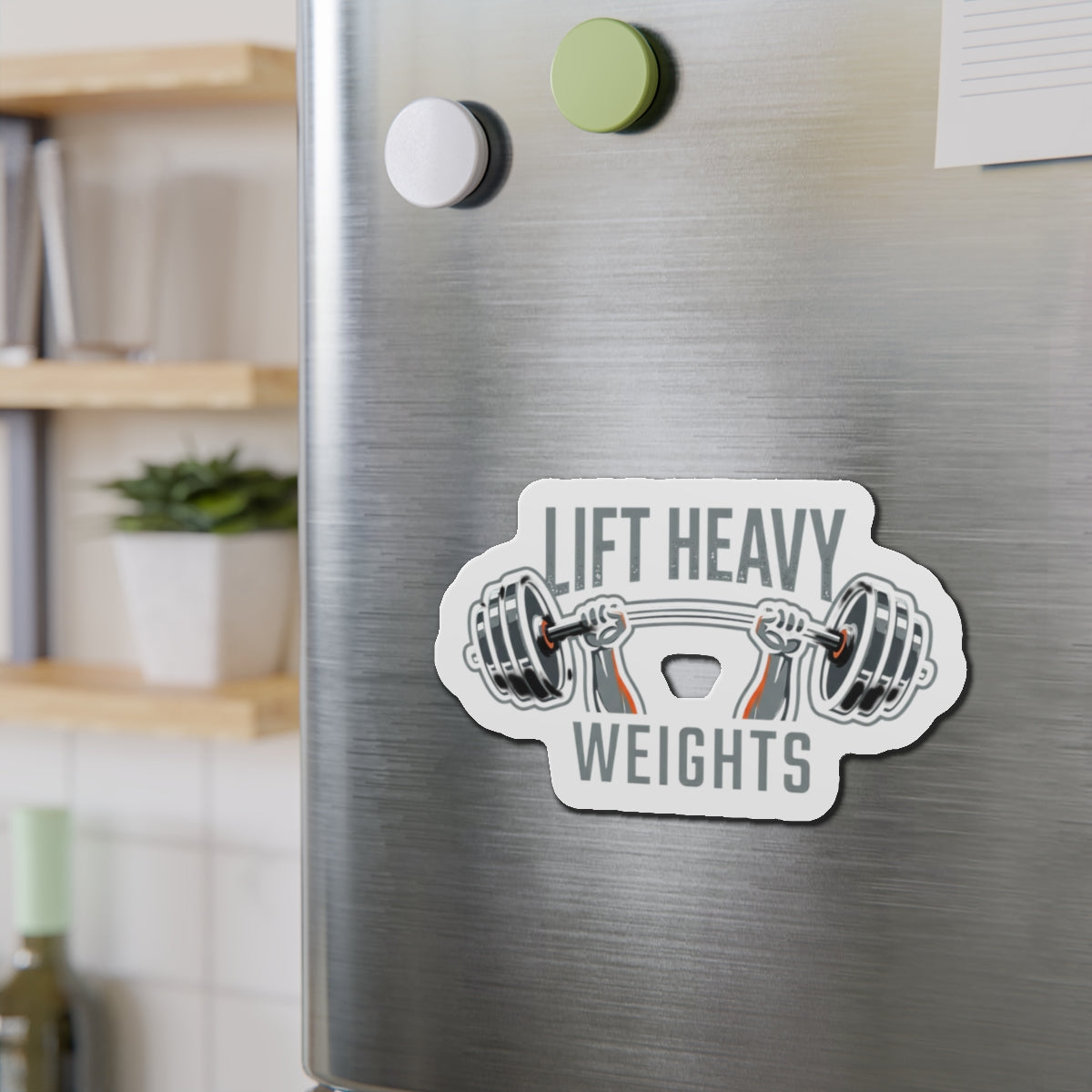 Lift Heavy Weights Die-Cut Magnets