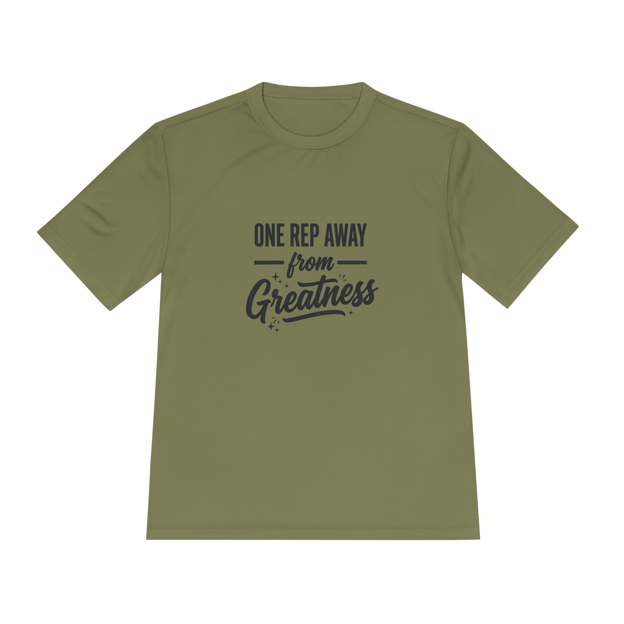 One Rep Away From Greatness Unisex Moisture Wicking Tee