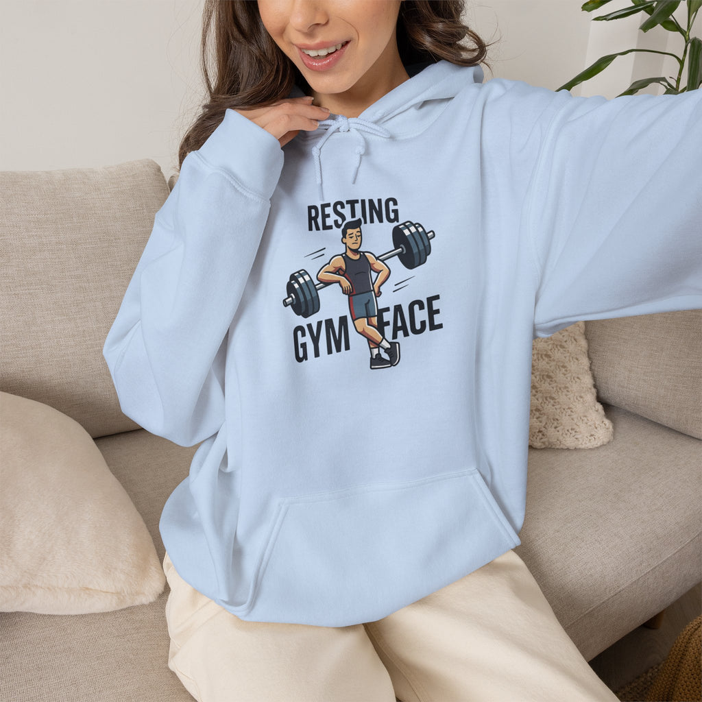 Resting Gym Face Unisex Heavy Blend™ Hooded Sweatshirt
