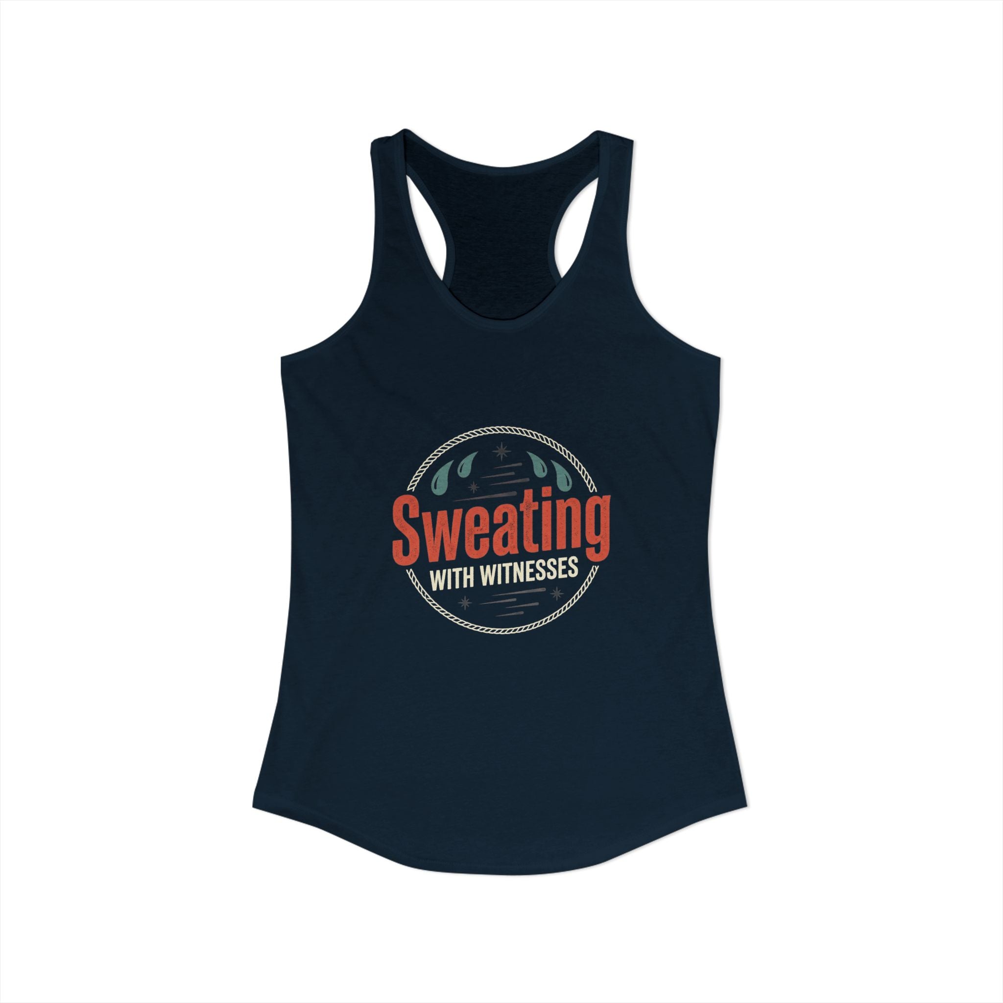 Sweating with Witnesses Women's Ideal Racerback Tank