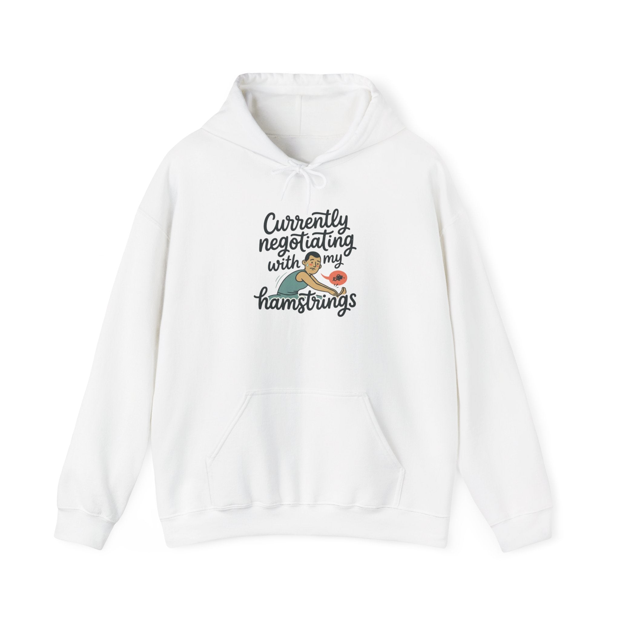 Currently Negotiating with my Hamstrings Unisex Heavy Blend™ Hooded Sweatshirt