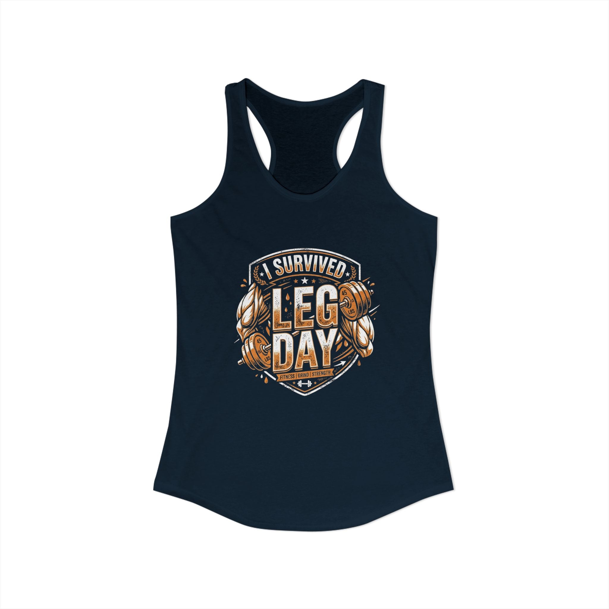 I Survived Leg Day Women's Ideal Racerback Tank