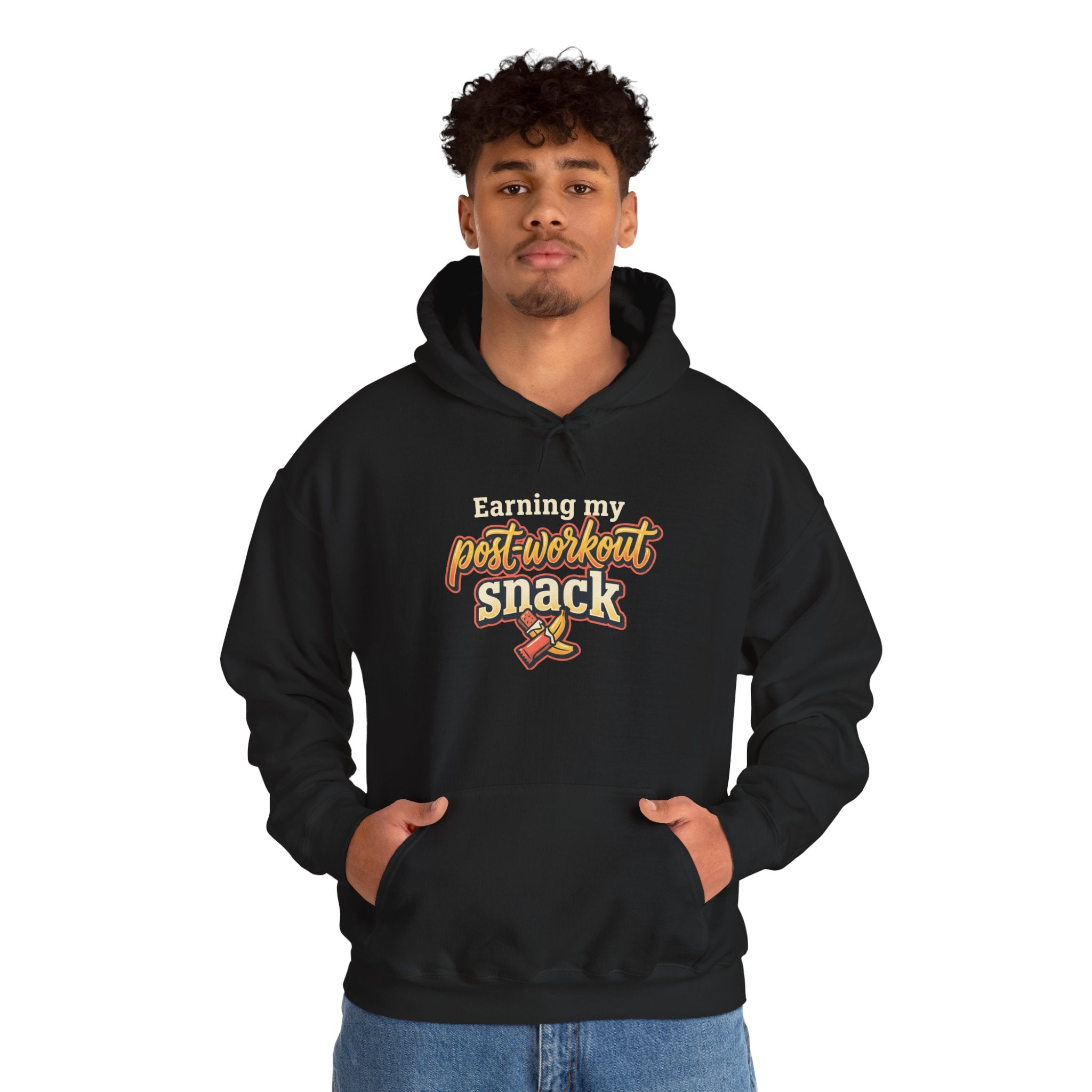 Earning My Post-Workout Snack Unisex Heavy Blend™ Hooded Sweatshirt