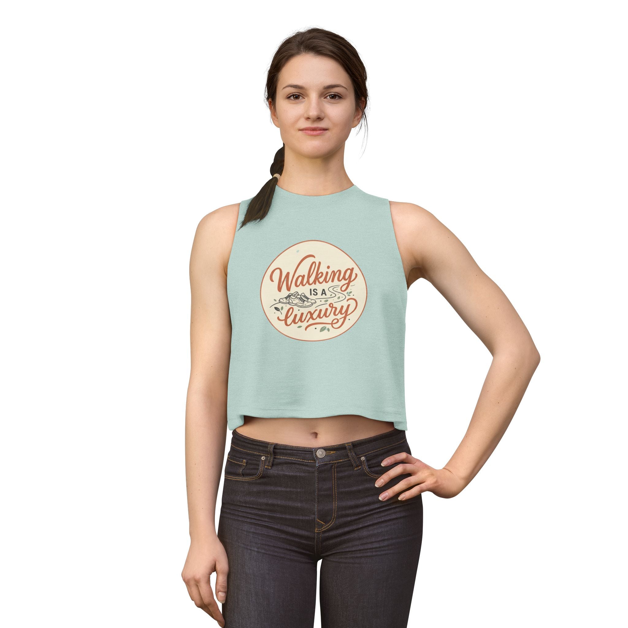 Walking is a Luxury Women's Crop Top