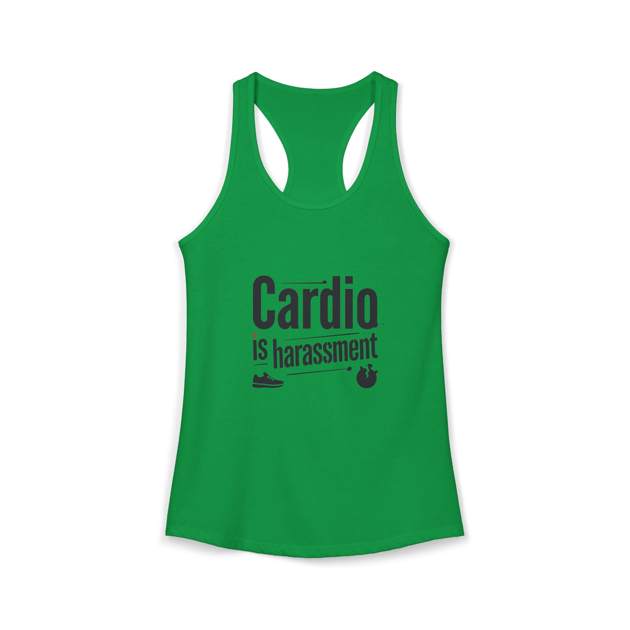 Cardio is Harassment Women's Ideal Racerback Tank