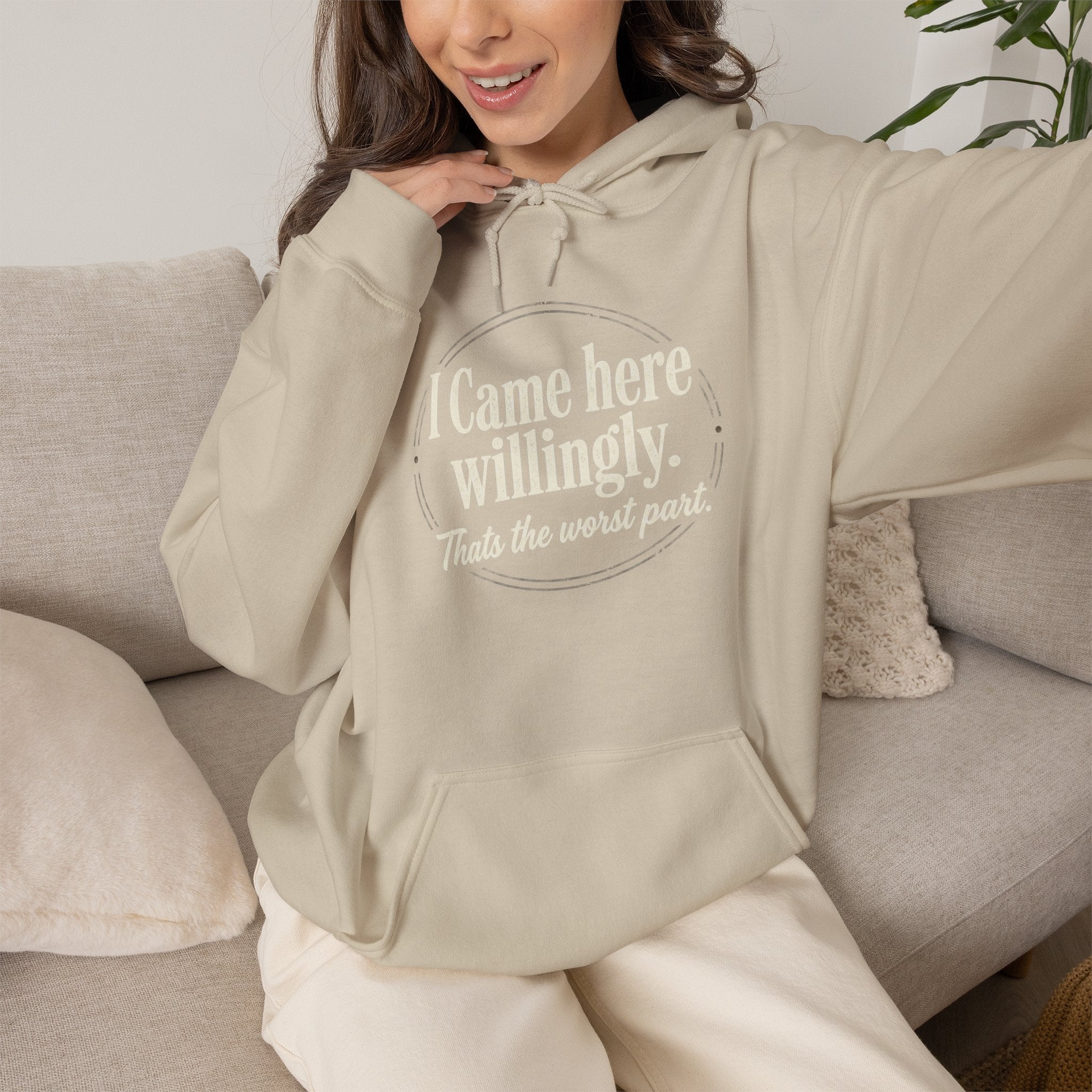 I Came Here Willingly Unisex Heavy Blend™ Hooded Sweatshirt