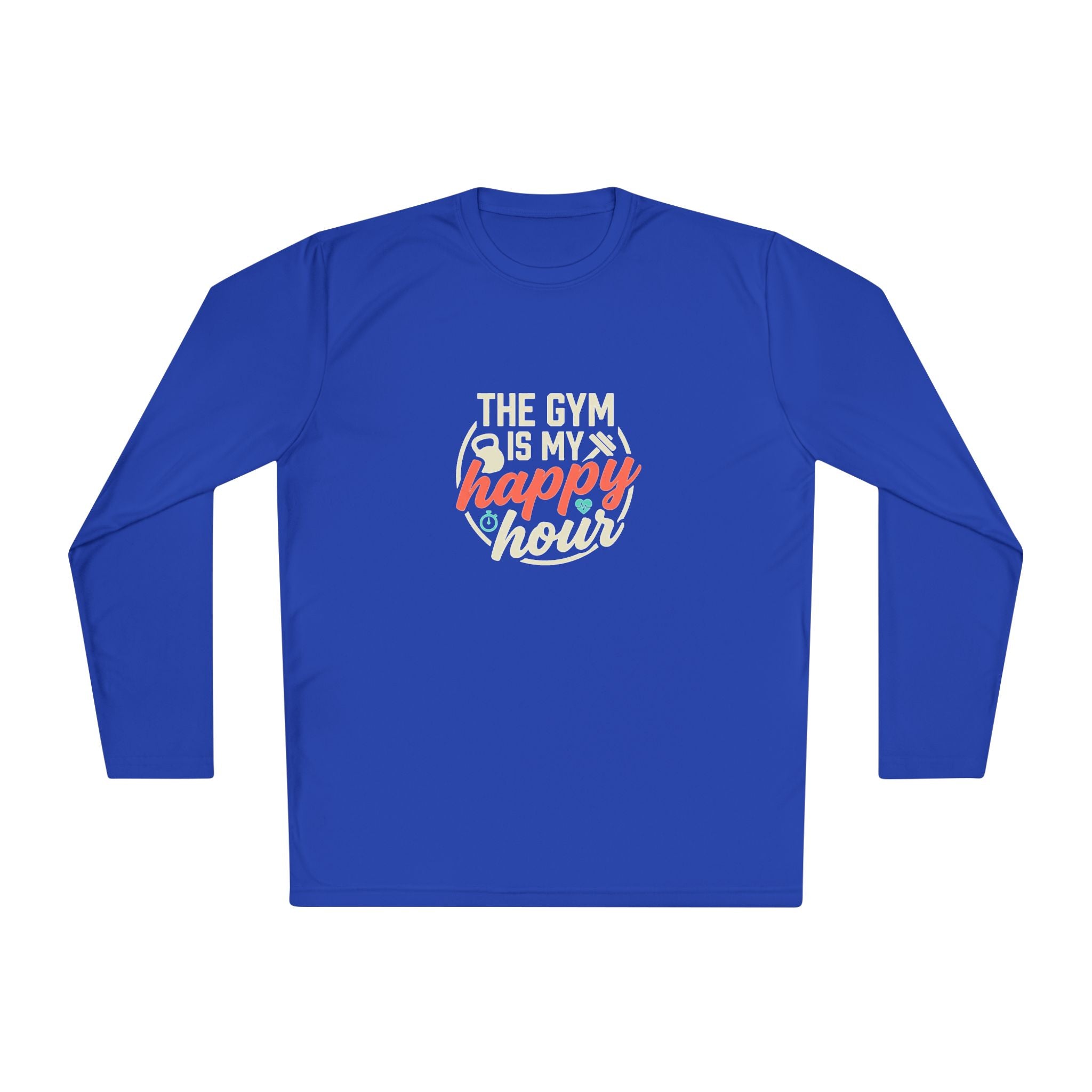 The Gym is My Happy Hour Unisex Lightweight Long Sleeve Tee