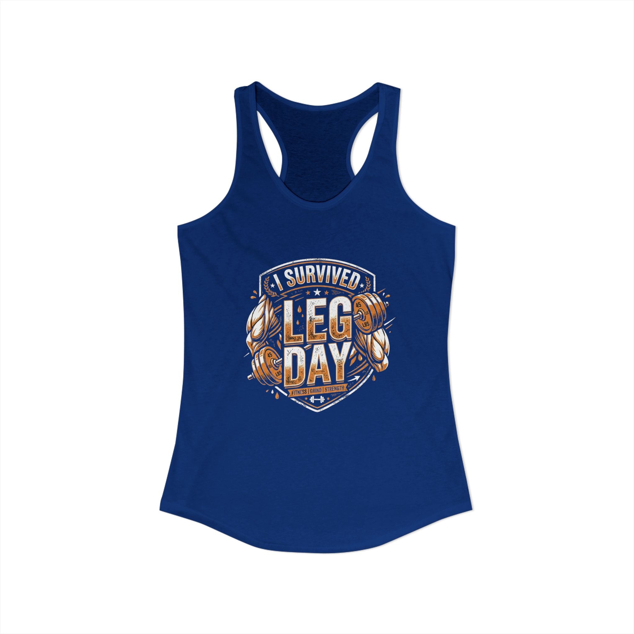 I Survived Leg Day Women's Ideal Racerback Tank