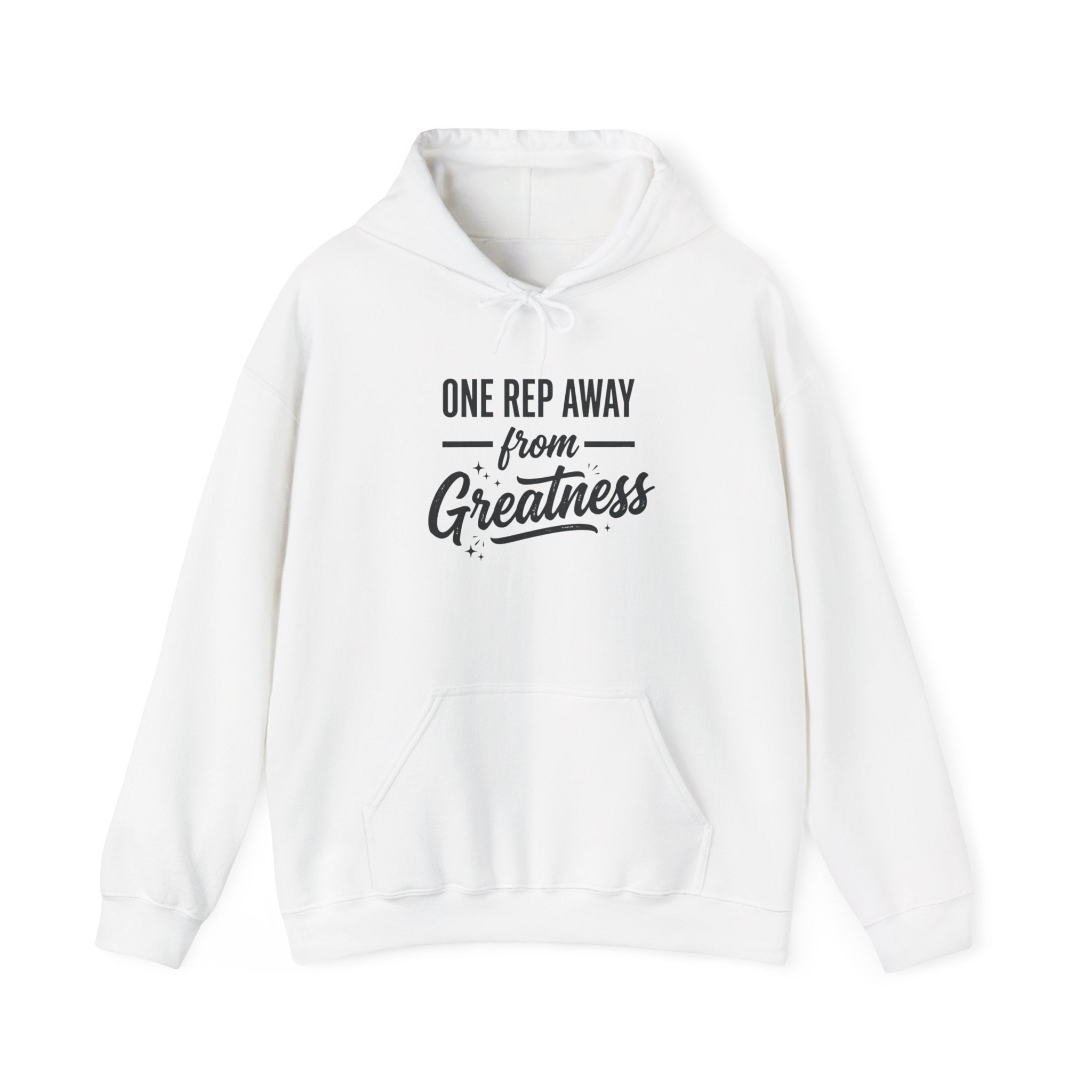 One Rep Away From Greatness Unisex Heavy Blend™ Hooded Sweatshirt