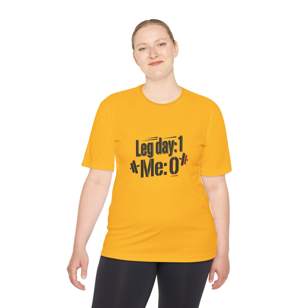 Leg Day Unisex Moisture Wicking Tee