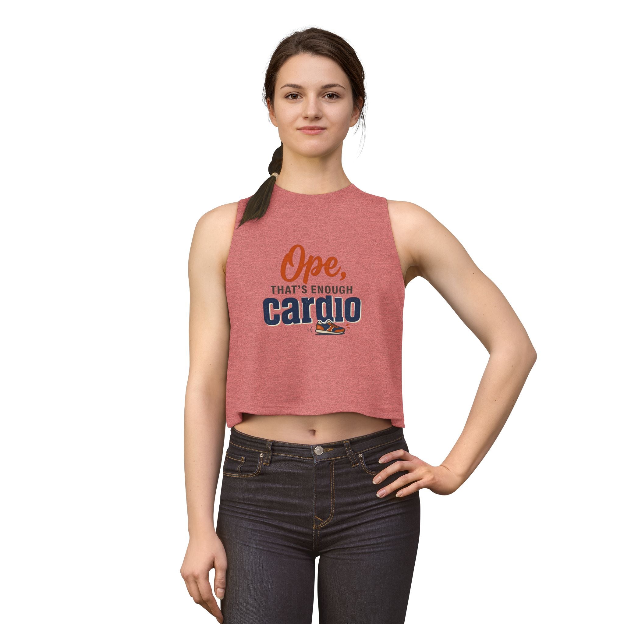 Ope, That's Enough Cardio Women's Crop Top