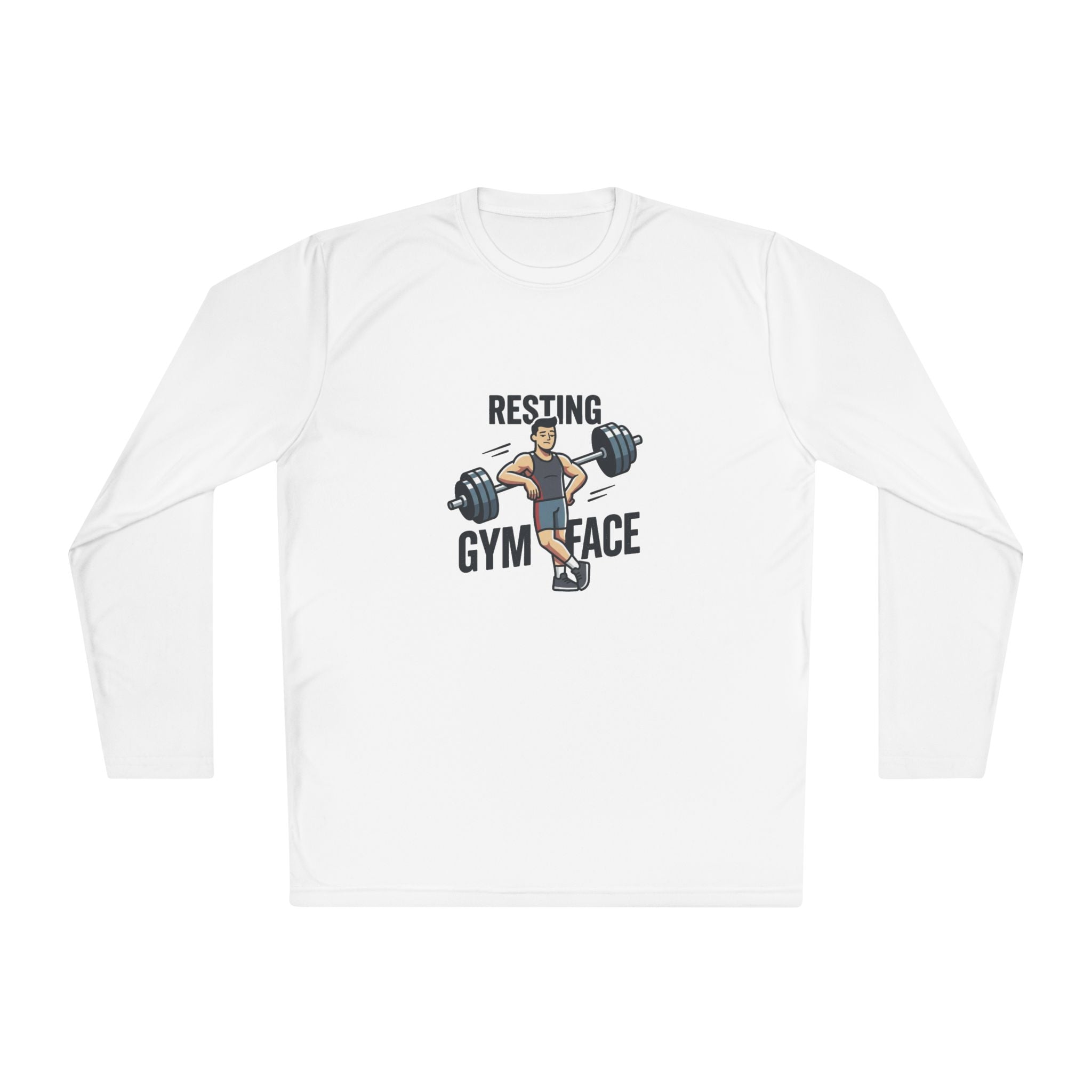 Resting Gym Face Unisex Lightweight Long Sleeve Tee