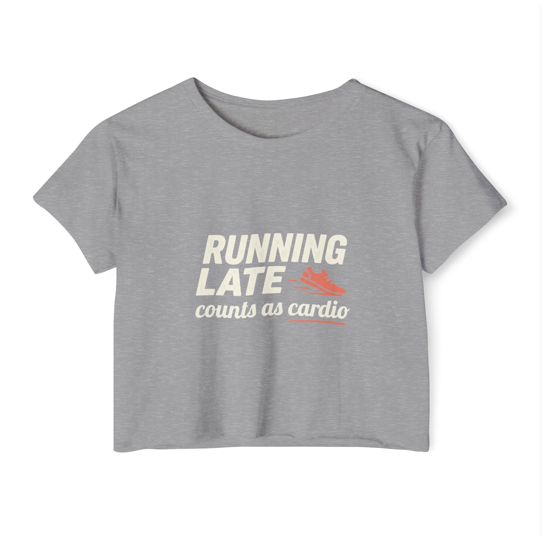 Running Late Counts as Cardio Women's Festival Crop Top