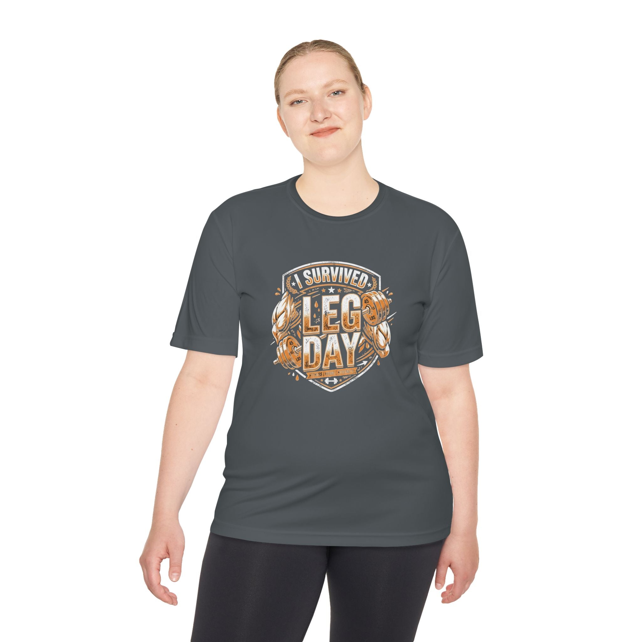 I Survived Leg Day Unisex Moisture Wicking Tee