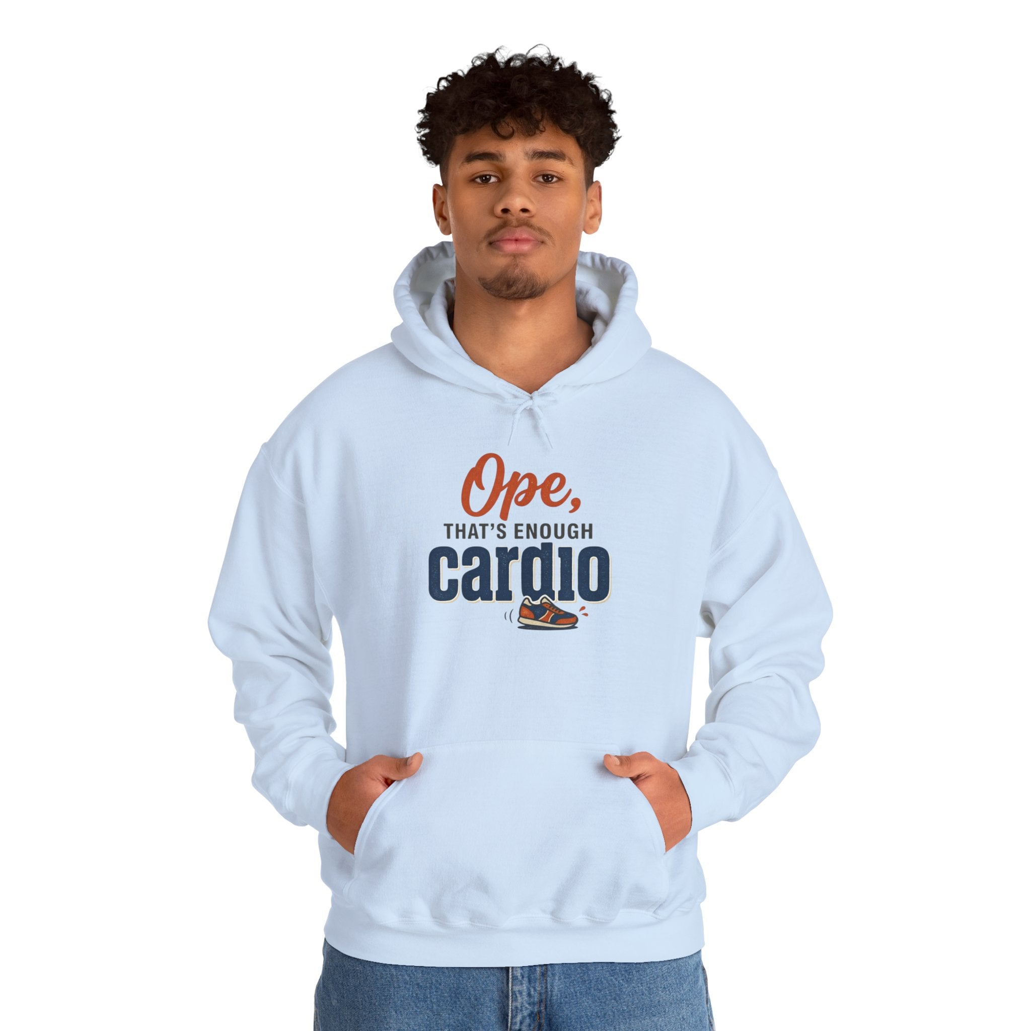 Ope, That's Enough Cardio Unisex Heavy Blend™ Hooded Sweatshirt