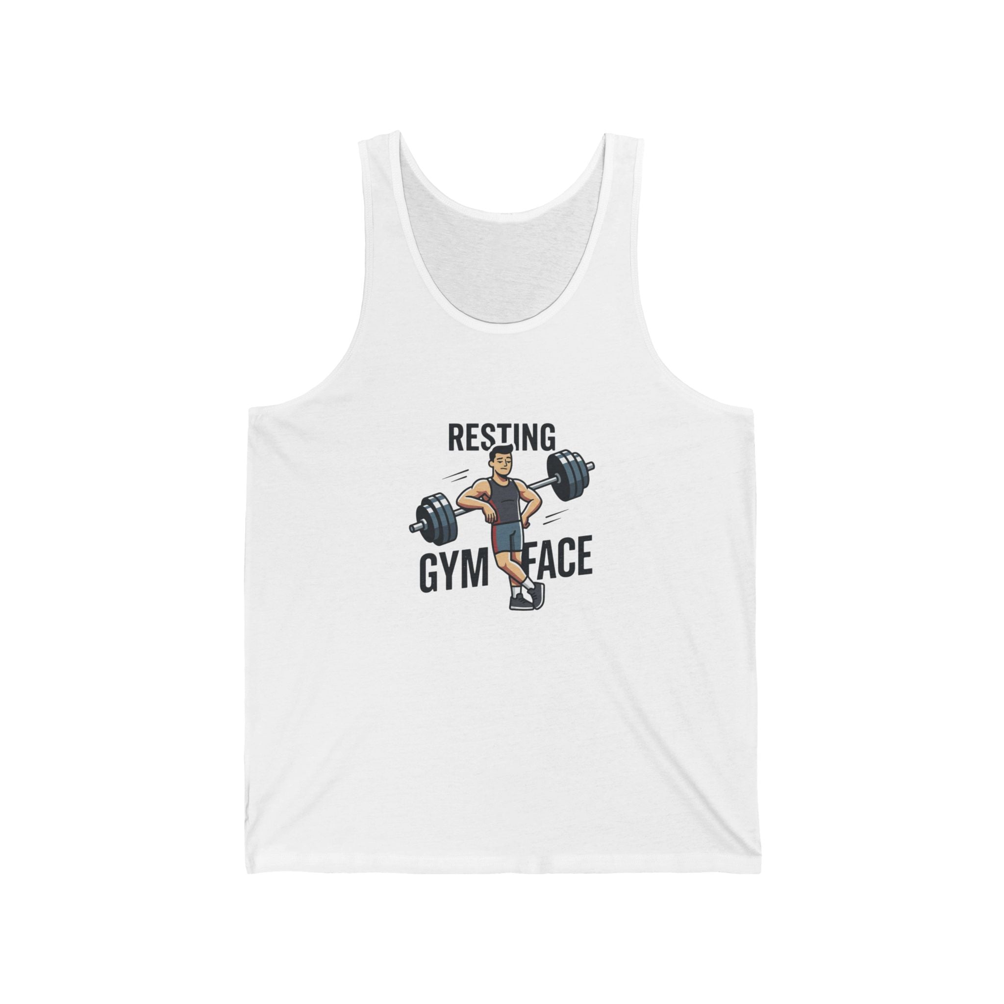 Resting Gym Face Unisex Jersey Tank
