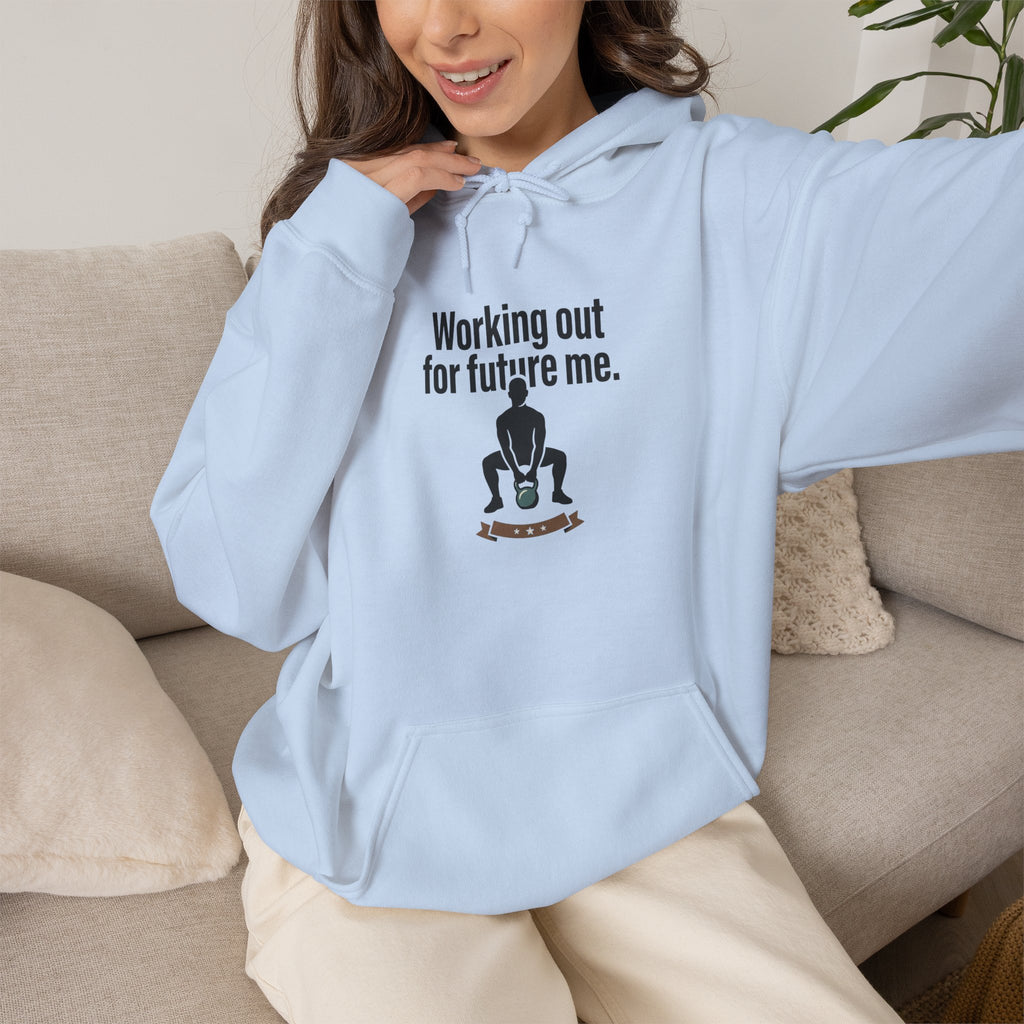 Working Out For Future Me Unisex Heavy Blend™ Hooded Sweatshirt
